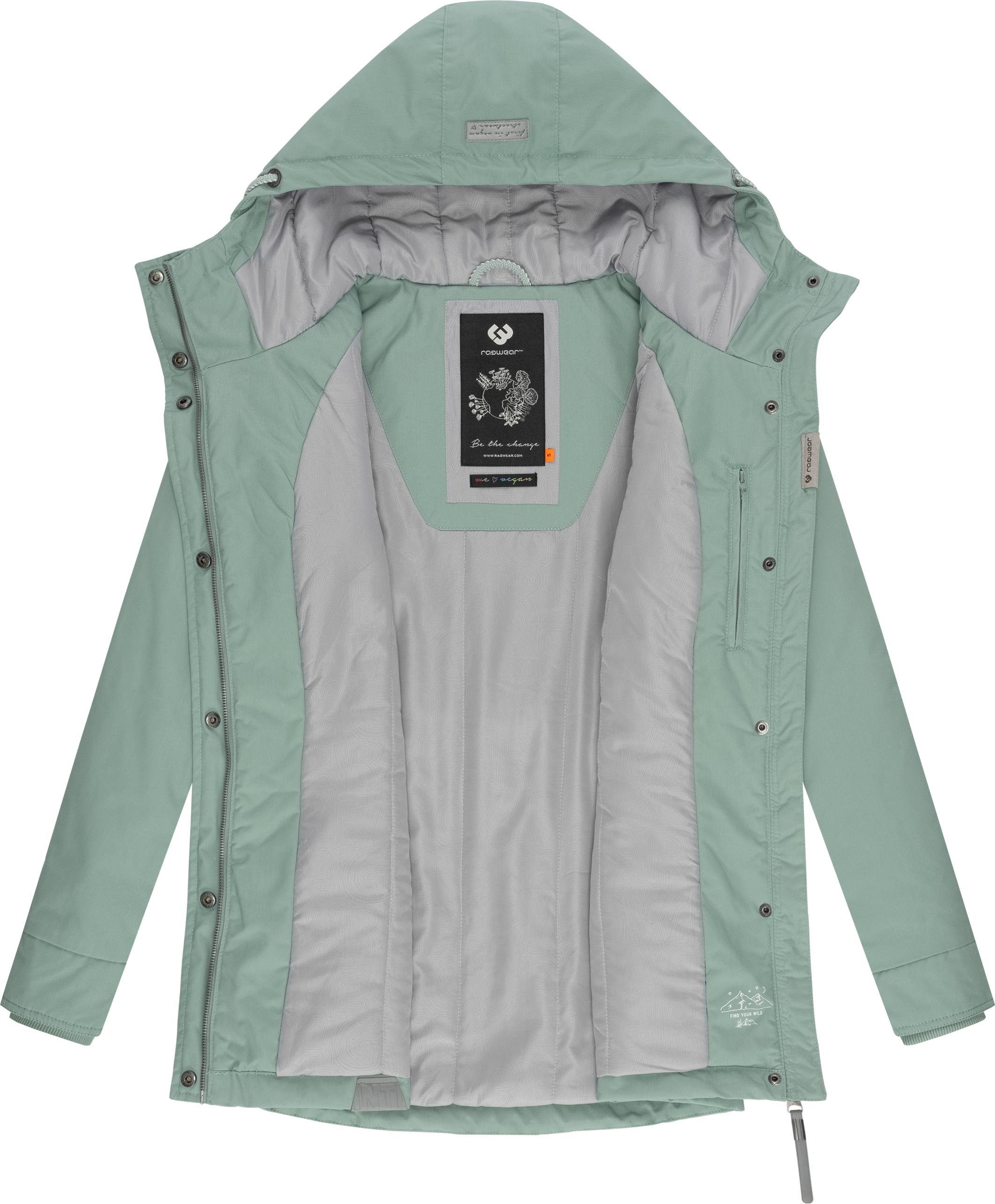 Ragwear Winterjacke Monadis Black Label stylischer Winterparka für die kalte Jahreszeit