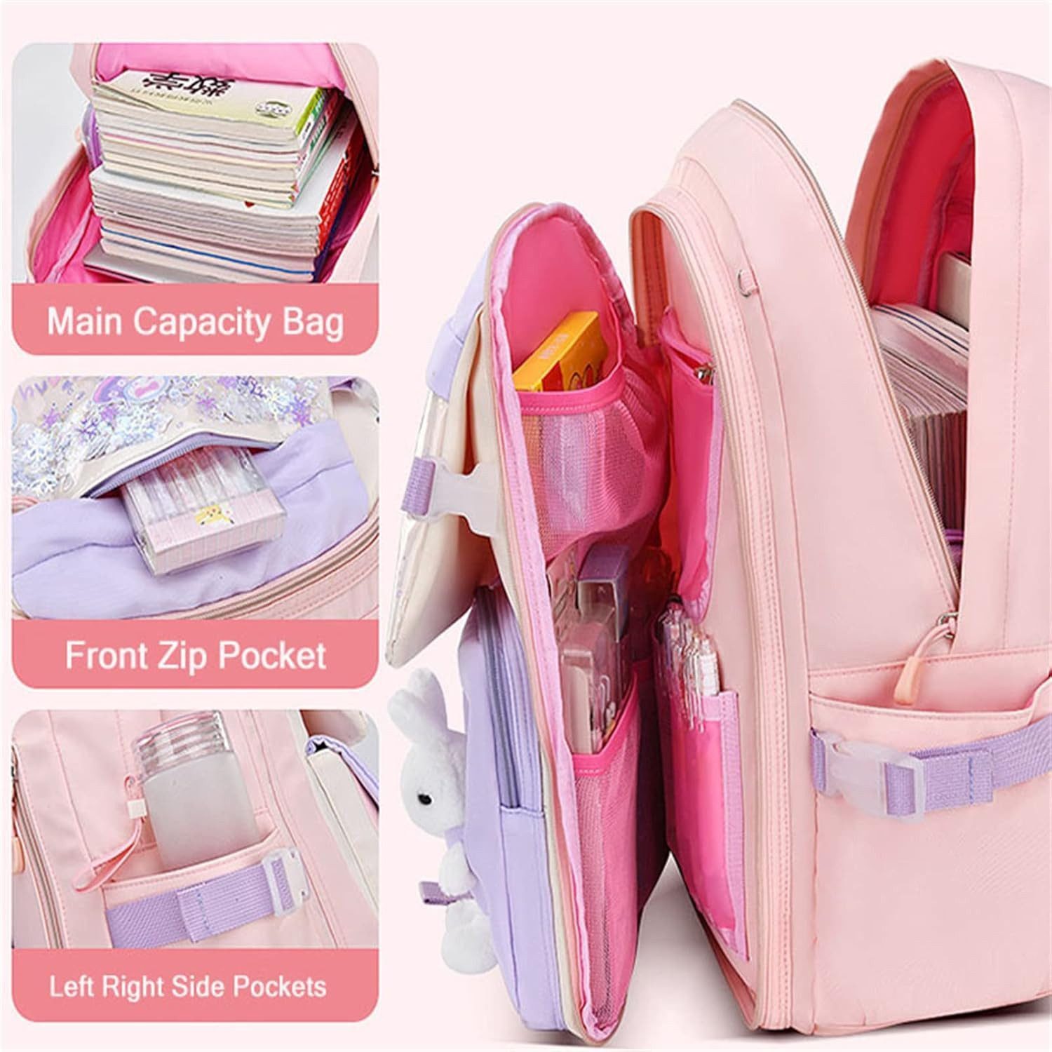 Forrlite Schulrucksack Rucksack Schulrucksack,Rucksack Laptop Tasche (Freizeitrucksack, Cityrucksack damen, Tagesrucksack, Laptoptasche, Schule Jungen Mädchen Teenager Ergonomisch), Backpack Daypack für Schule, Fahrradfahren, Freizeit und Reise