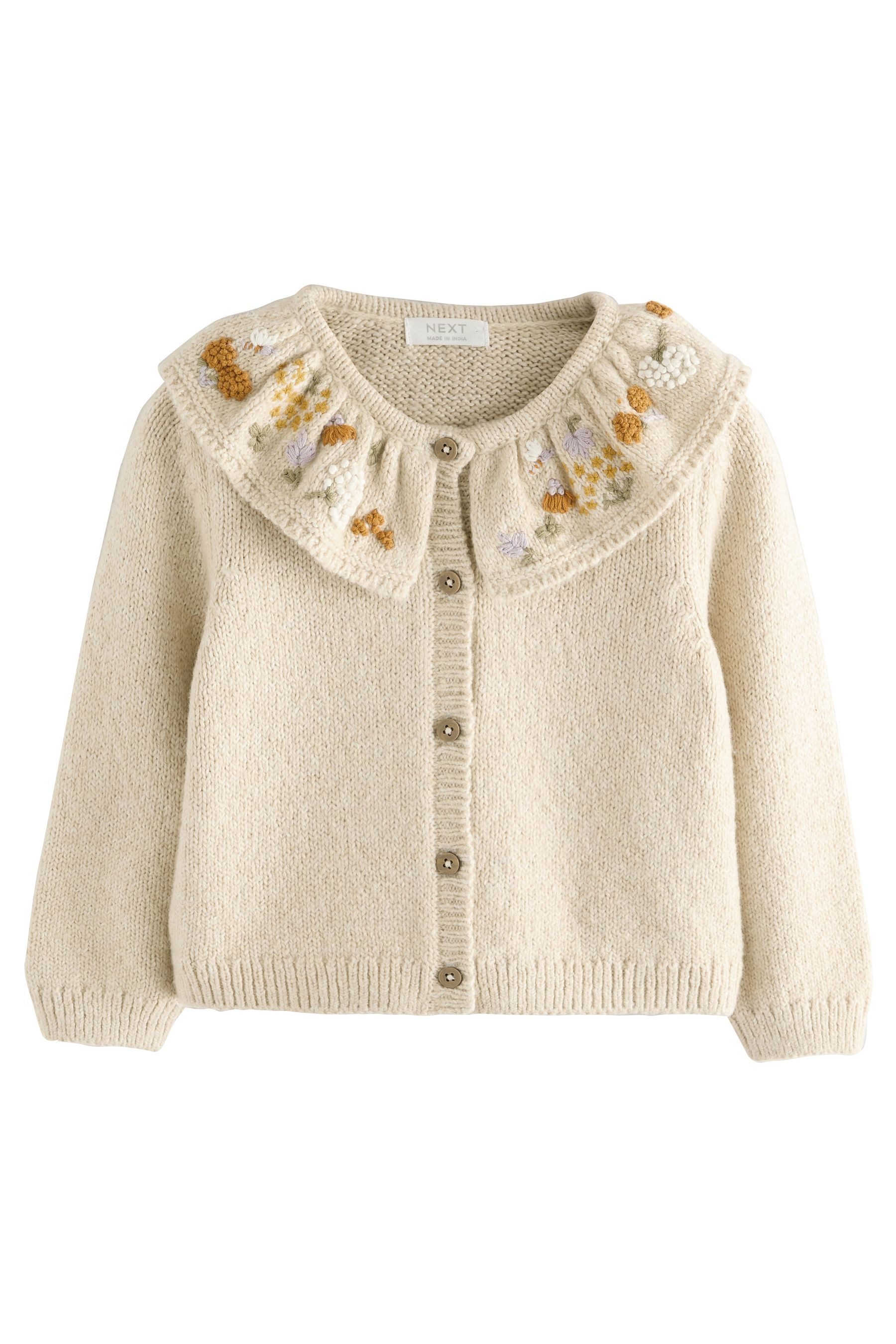 Next Strickjacke Verzierte Strickjacke mit Blumen-Print günstig online kaufen