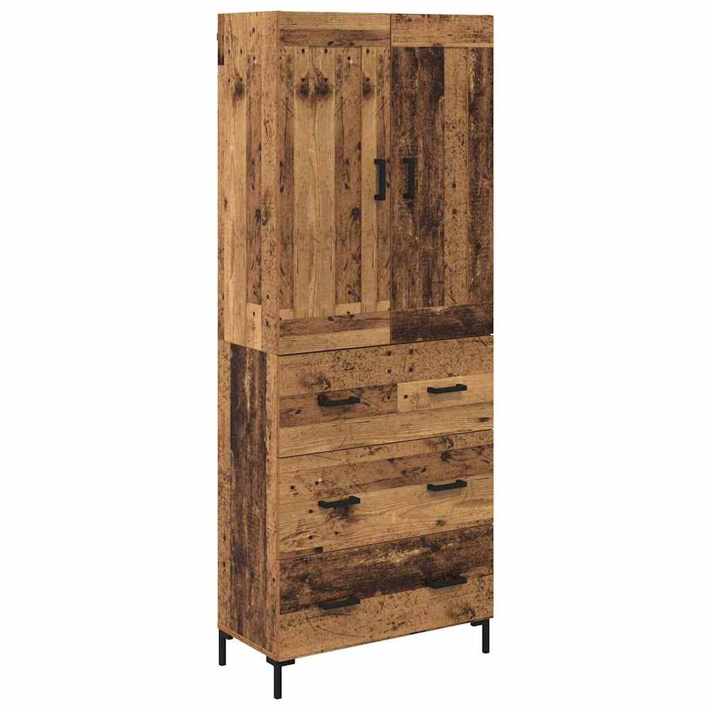 vidaXL Highboard Highboard 2 Stk. Altholz 69,5 x 34 x 180 cm Holzwerkstoff (2 St)