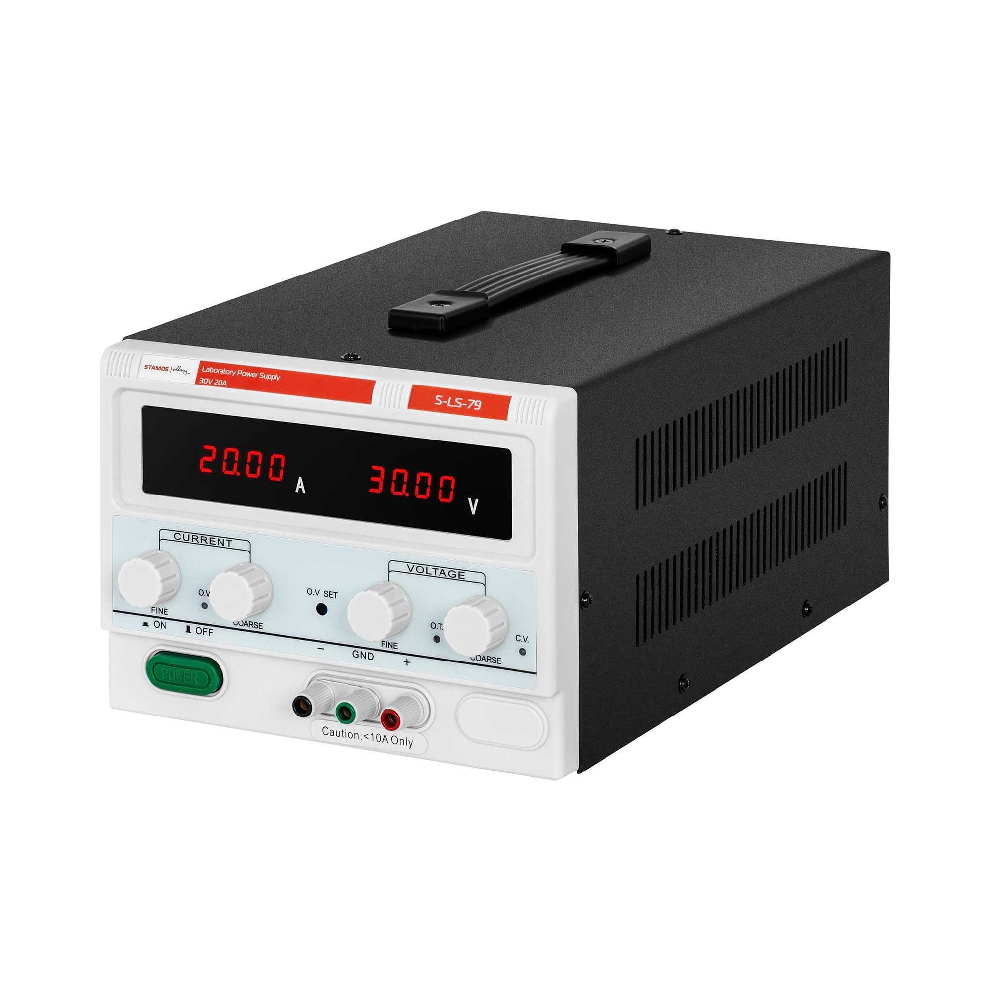 Stamos Welding Group Labornetzgerät 0 - 30 V / 0 - 20 A DC / 600 W Labornetzteil Trafo Labor-Netzteil