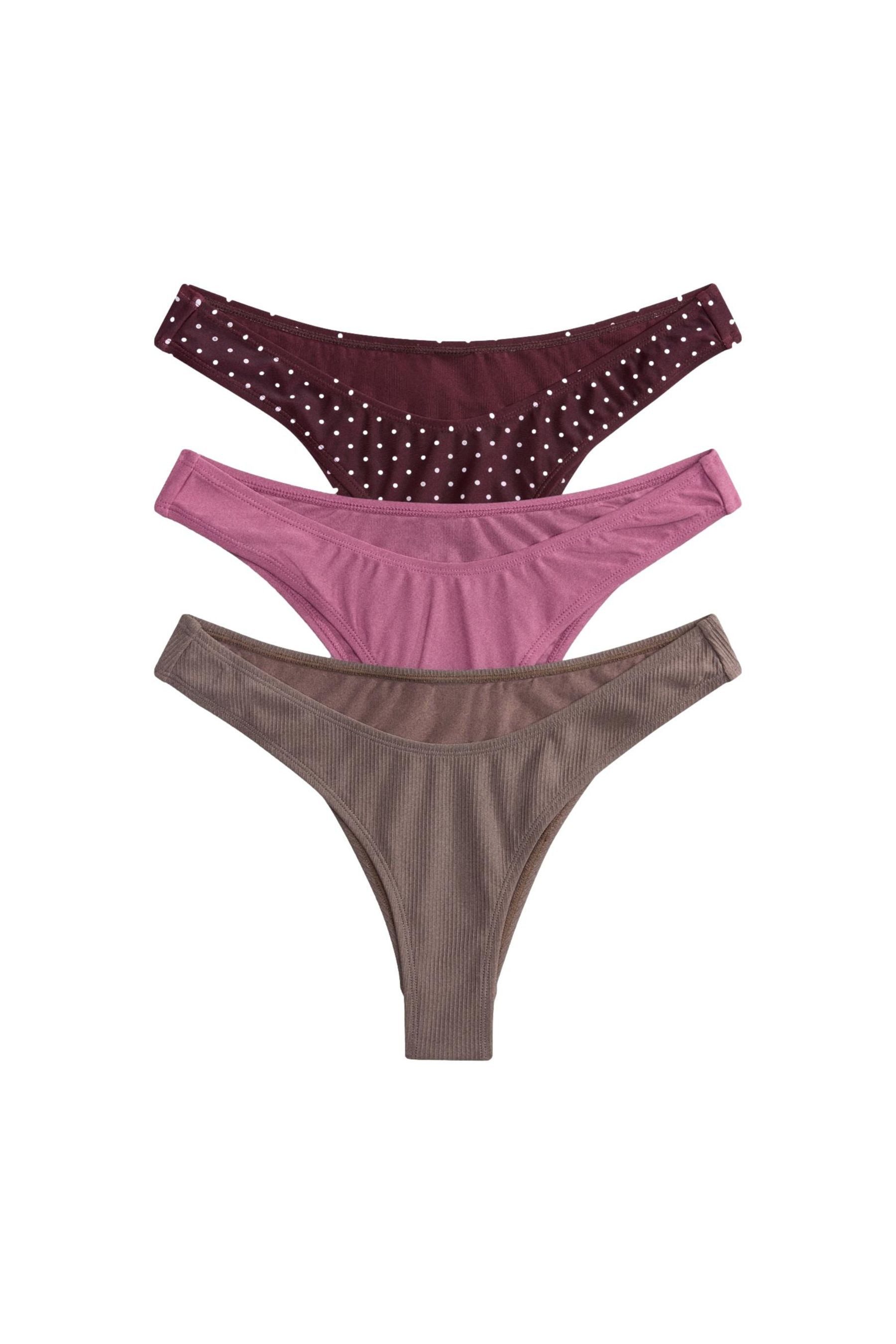 The Set Bikini-Hose The Set Bikinihose mit hohem Beinschnitt, 3er-Pack (3-St)