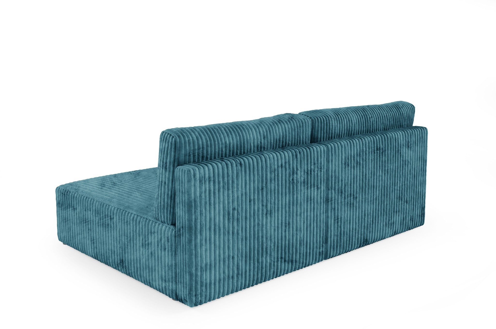 Fun Möbel Ecksofa Sofa FUN ALEGRIA XS mit Schlaffunktion in Velourstoff Tilia, mit Schlaffunktion und Bettkasten, Ottomane Links oder Rechts