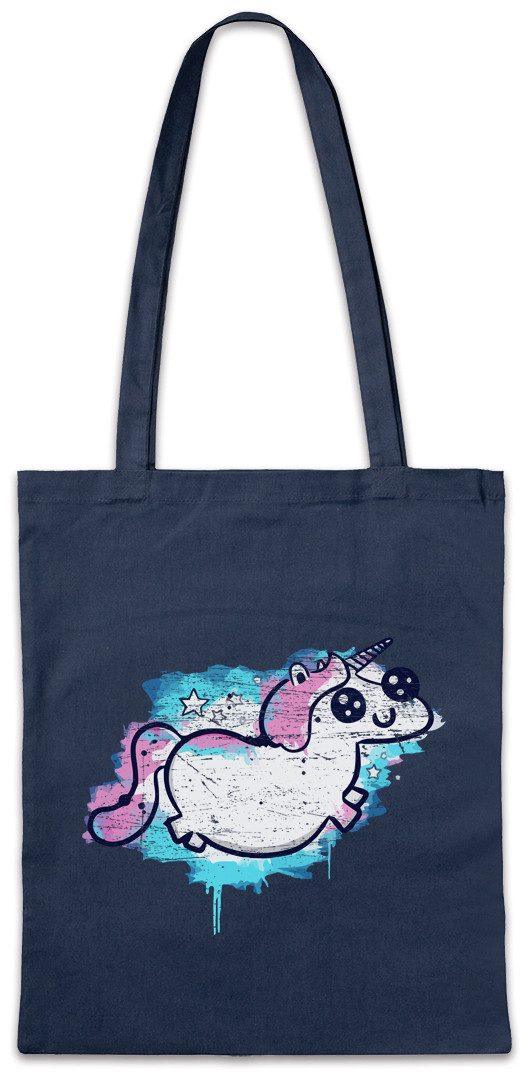 Urban Backwoods Beuteltasche Unicorn Paint Stofftasche Einhorn Comic Anime Regenbogen Rainbow Cute (1-tlg), Fantasy Fairies Princess Fairytale