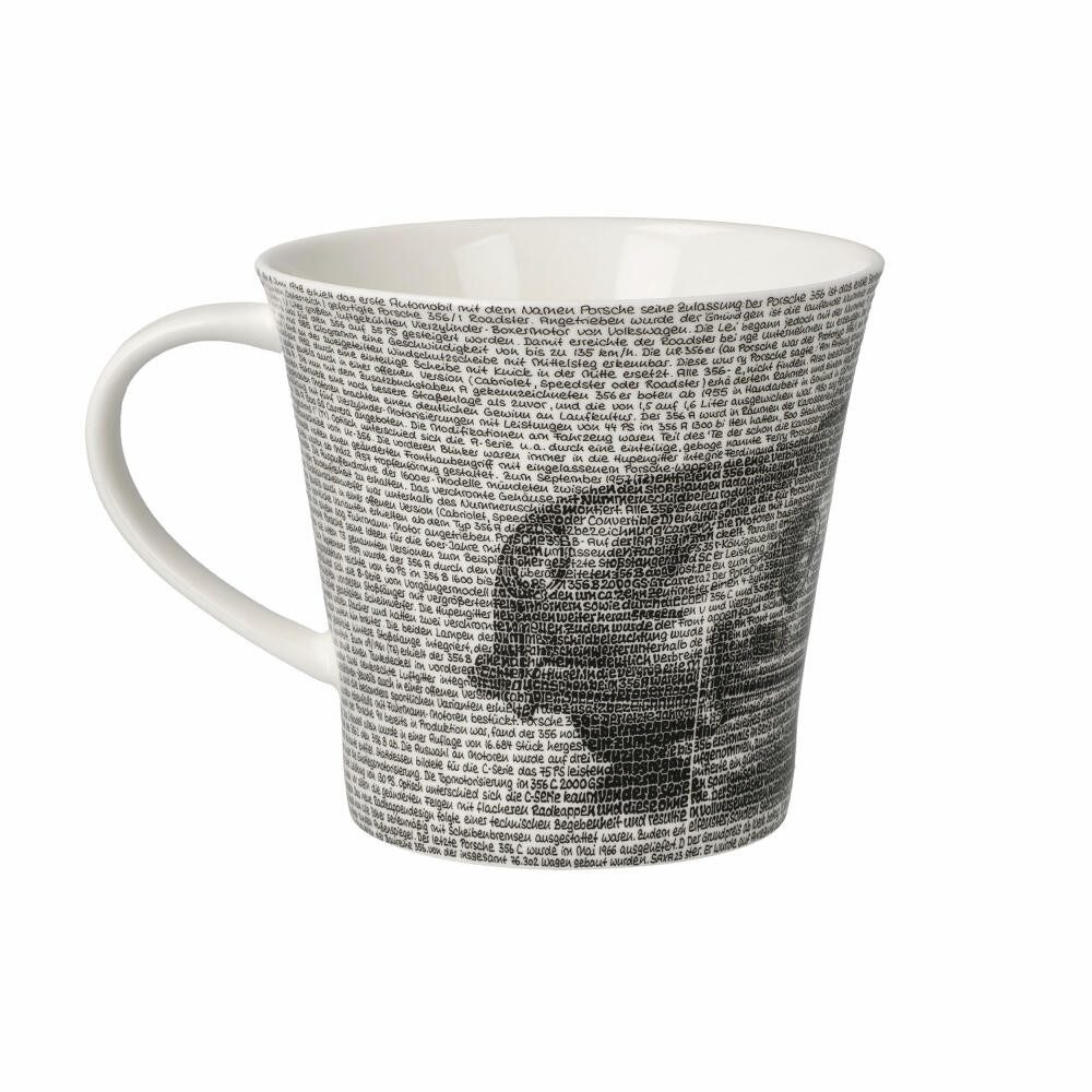 Goebel Becher Saxa - Porsche 356 Black, Fine Bone China