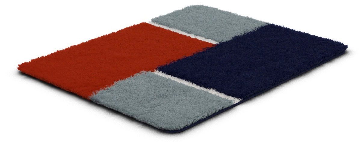 Batex Badematte Enema, Höhe 20 mm, rutschhemmend beschichtet, fußbodenheizungsgeeignet, Polyacryl, rechteckig, extra weiches und pflegeleichtes Garn