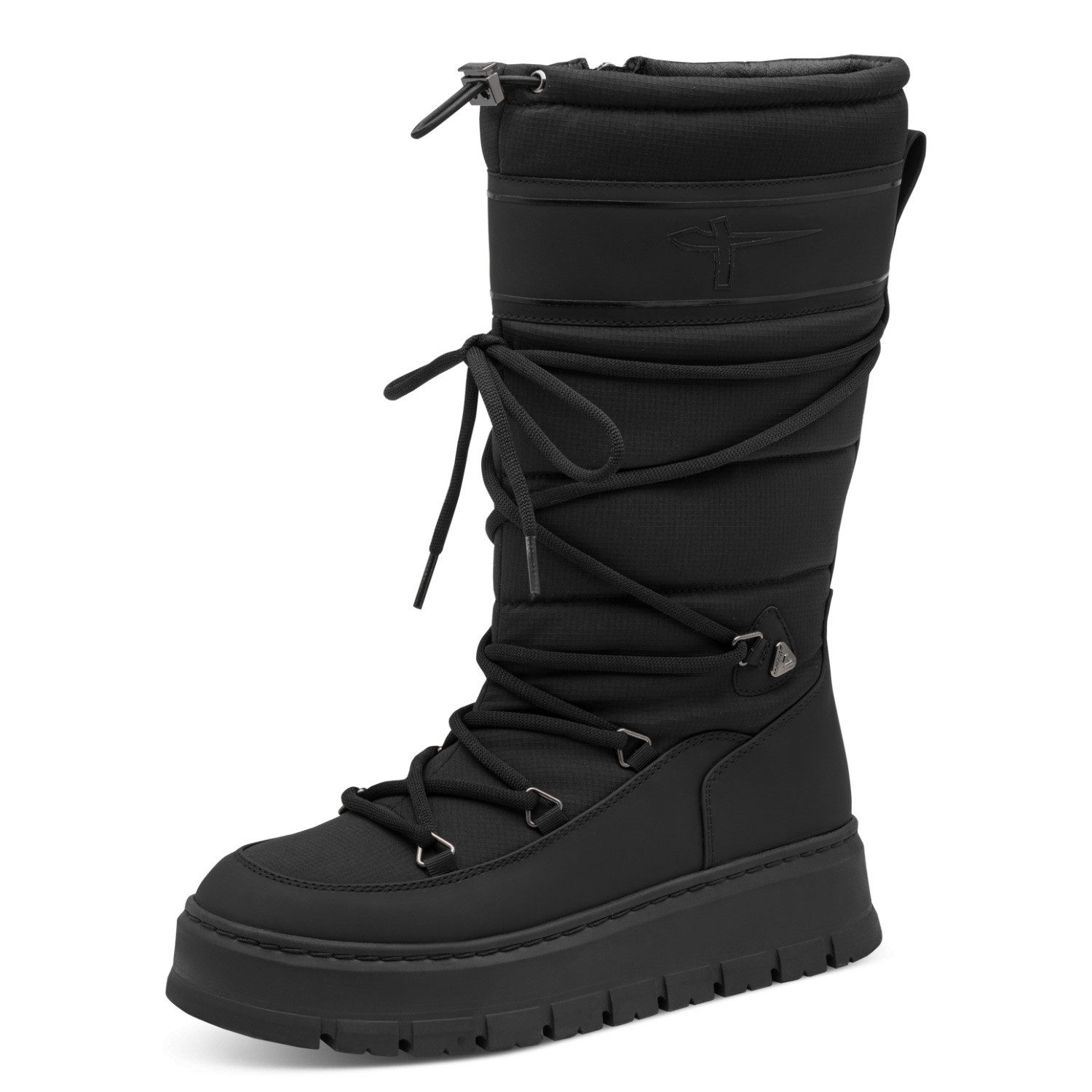 Tamaris Winterstiefel Plateau, Schnürsstiefel, mit Ösen und aufgesetzer Schnürung