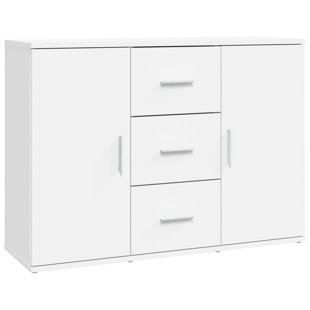 vidaXL Sideboard, Kommode Weiß 91x29,5x65 cm Holzwerkstoff