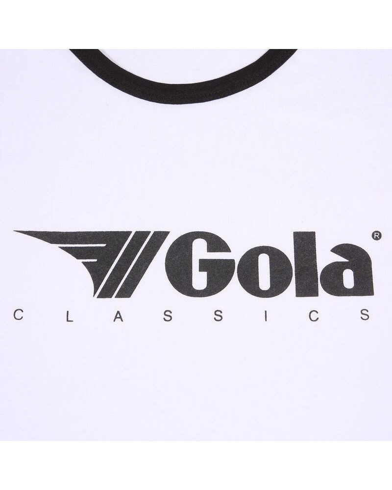 Gola T-Shirt Logo Classics Print Ringer (Baumwolle) weiss Herren