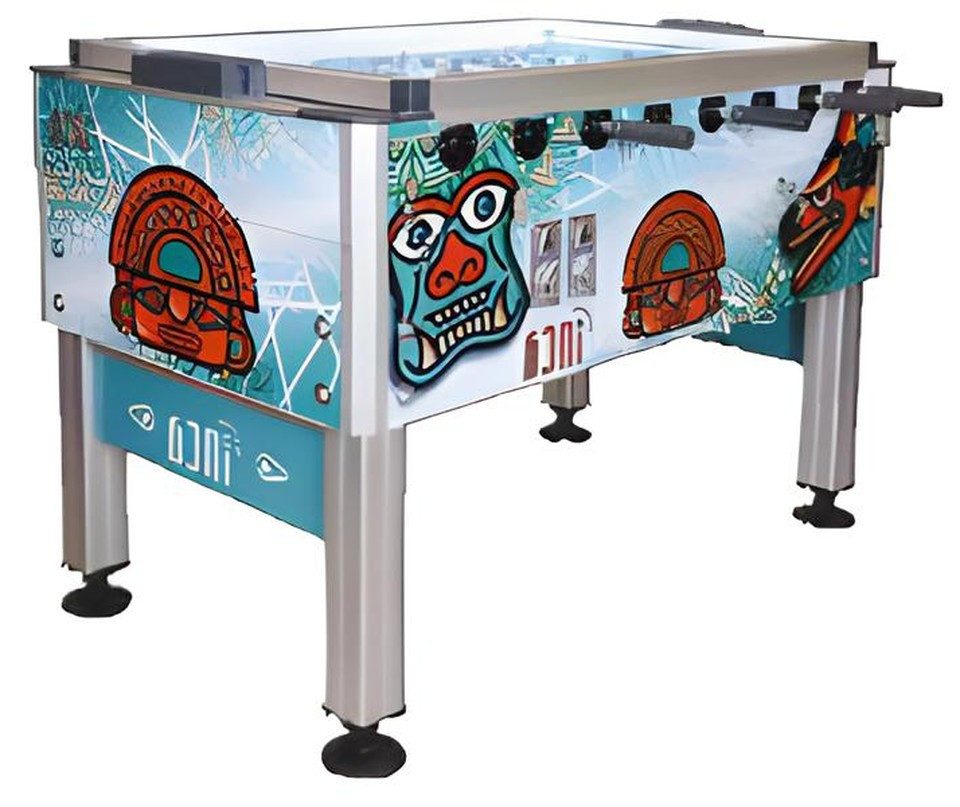 Xlmoebel Kickertisch Kickertisch aus Aluminium und MDF in buntem Design (Kickertisch, 1-tlg., Kickertisch), Made in Europa