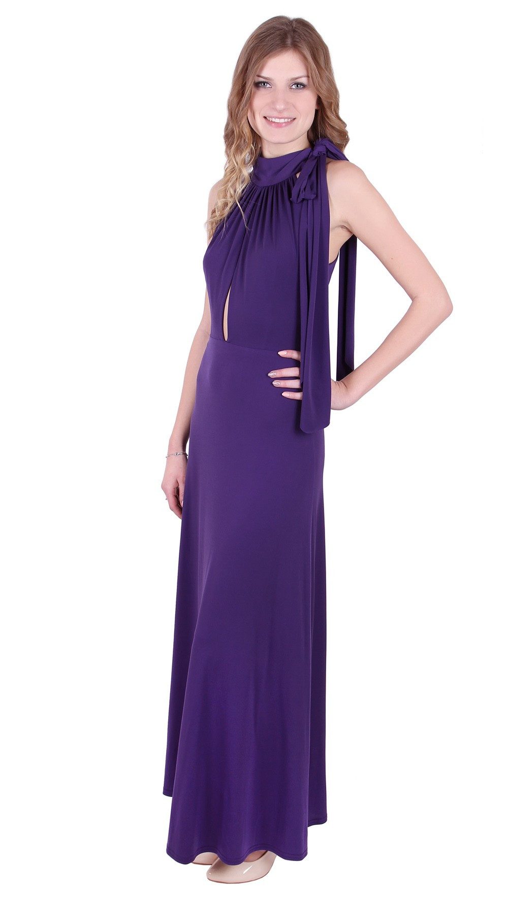 Sarcia.eu Maxikleid Elegantes violettes Maxi-Kleid John Zack L