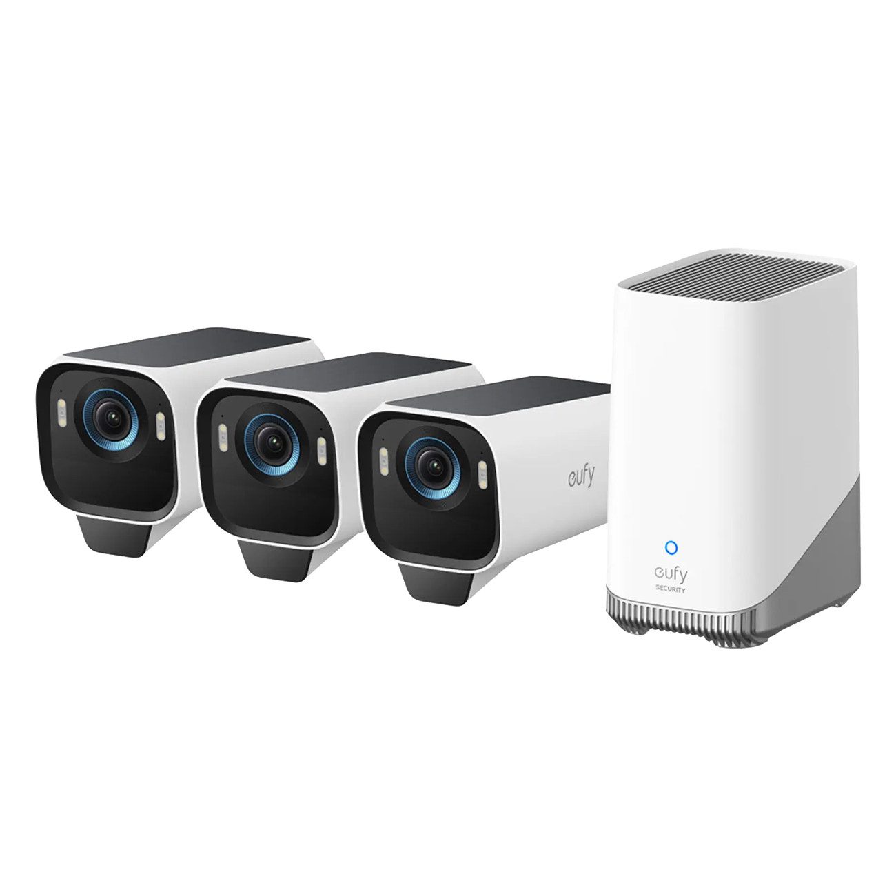 eufy Überwachungskamera eufycam S3 Pro 3+1 (3x Überwachungskamera + 1x Homebase, 4K-Auflösung)