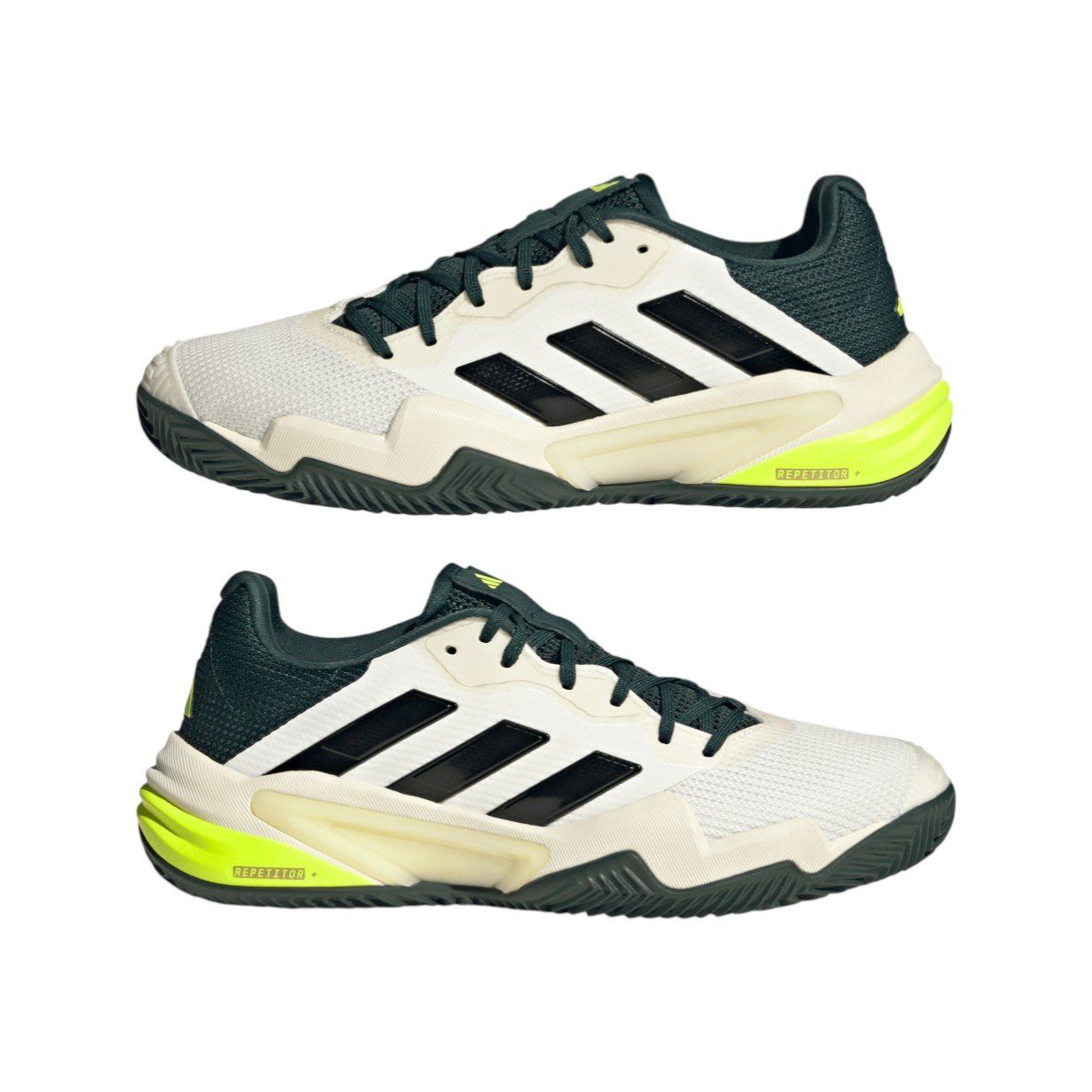 Barricade 13 Clay/Sandplatz/Stabil 2025 weiss/dunkelgrün Herren Tennisschuh