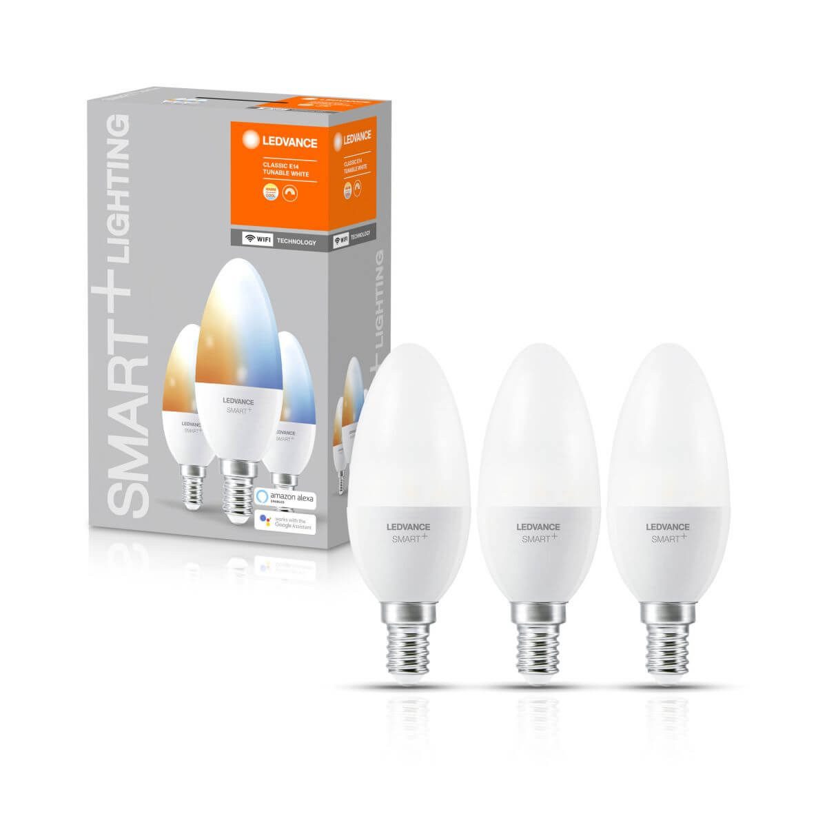 Ledvance LED-Leuchtmittel SMART+ LED Leuchtmittel E14 B38 5W 470lm 2700 bis 6500K 3er Set