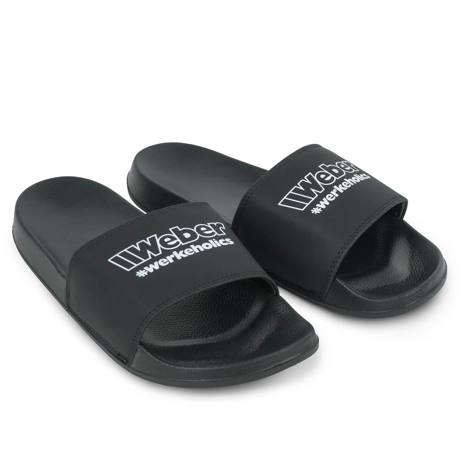 Weber GmbH Weber #Werkeholics Badelatschen schwarz günstig online kaufen