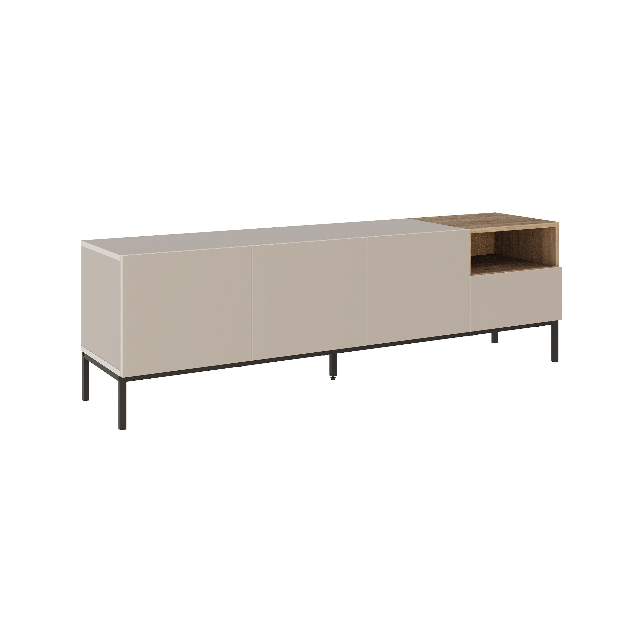 Decortie TV-Schrank Cailin TV-Schrank 180 cm Moderner TV-Ständer Multimedia-Center 180x41,8x55