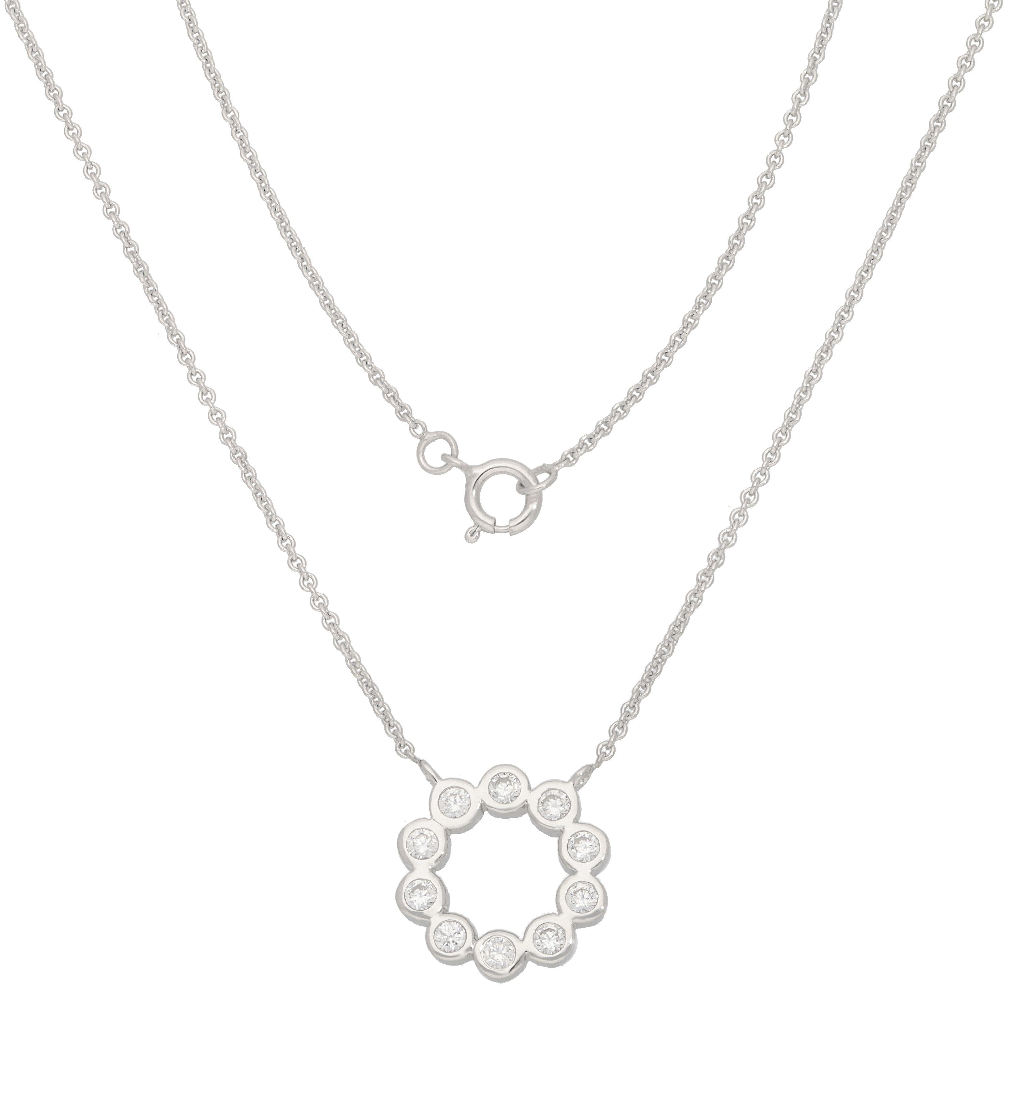 Kette mit Anhänger Zirkonia
