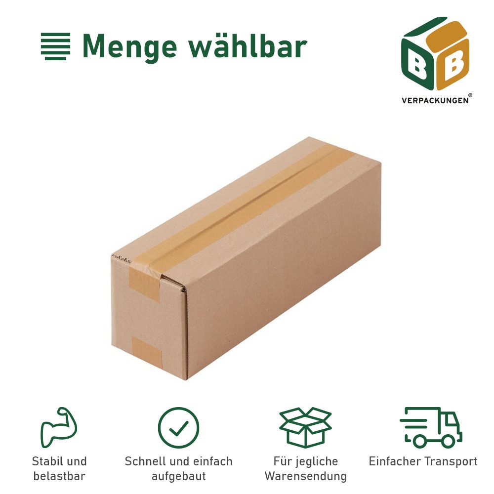 BB-Verpackungen Versandkarton Faltkarton, 1-wellig, 460 mm x 220 mm x 200 mm