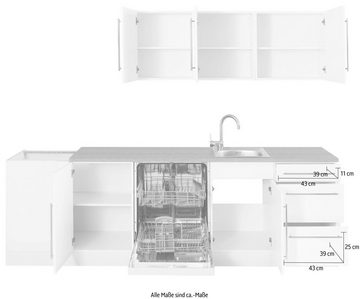HELD MÖBEL Winkelküche »Samos«, ohne E-Geräte, Stellbreite 260 x 270 cm