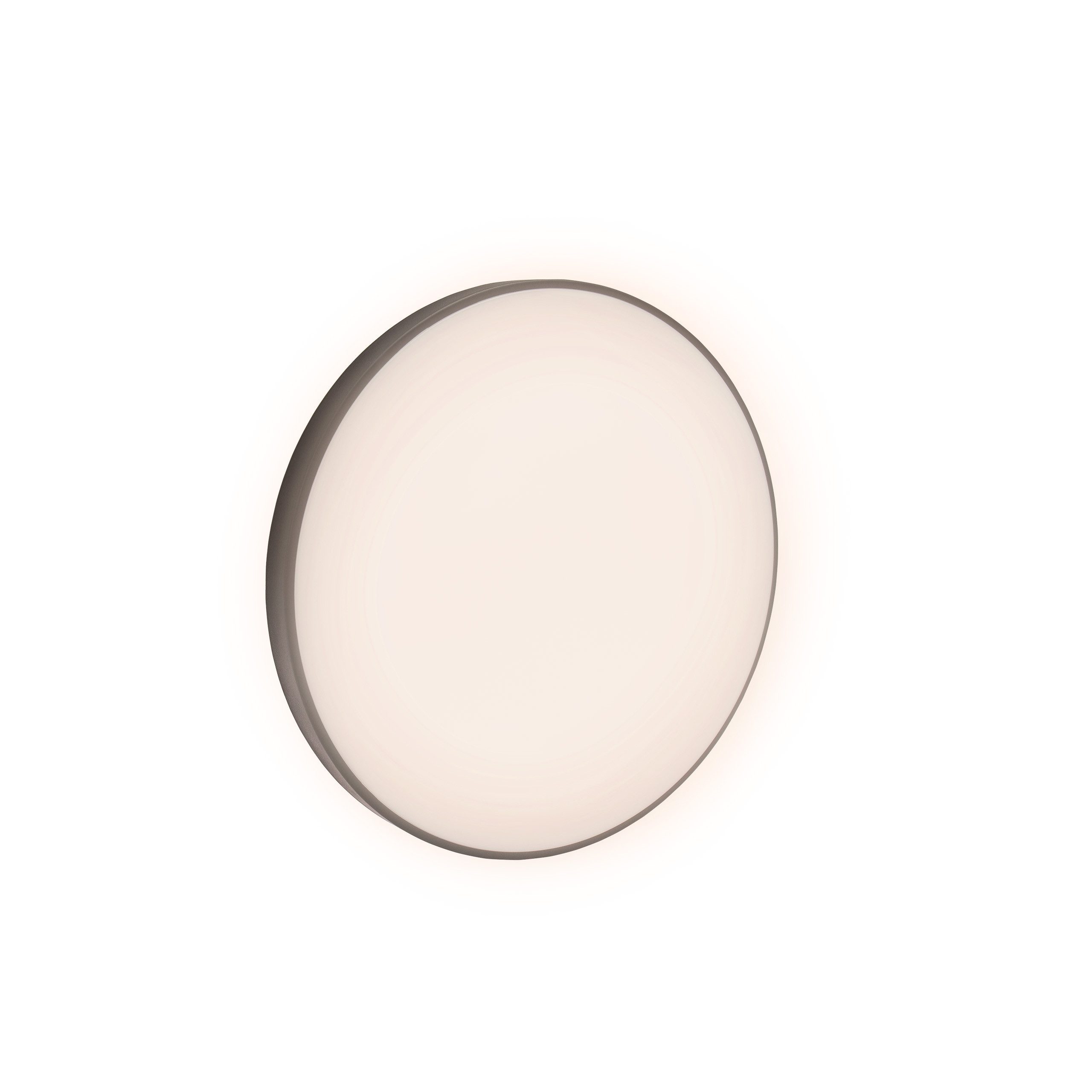 SpectrumLED Aufbauleuchte LED schwarz & weiß Deckenleuchte IP54 24W 2800lm Warmweiß 3000K rund, Mit Leuchtmittel, Warmweiß, Schutzart IP54, Ring(schwarz/weiß) austauschbar, Spritzwassergeschützt