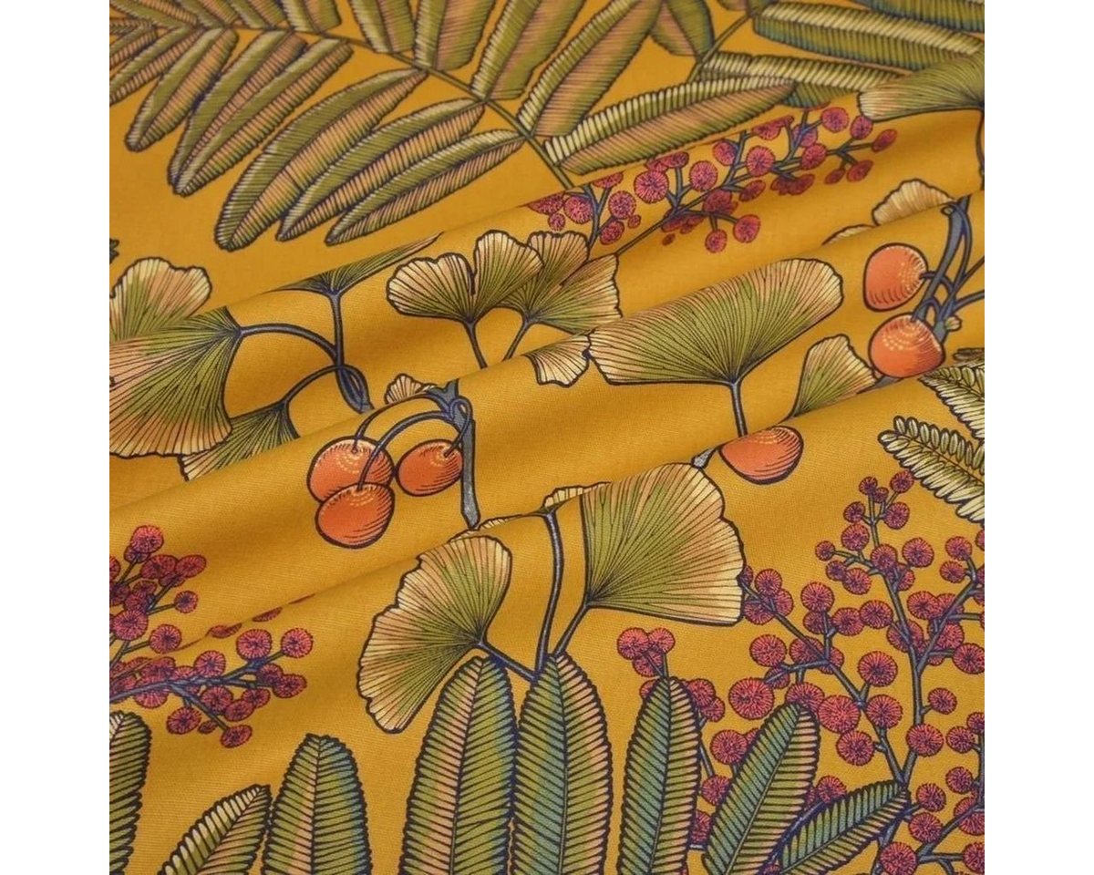 Thumbnail - Stofferia Stoff Dekostoff Panama Victoria Jaune, Breite 280 cm, Meterware