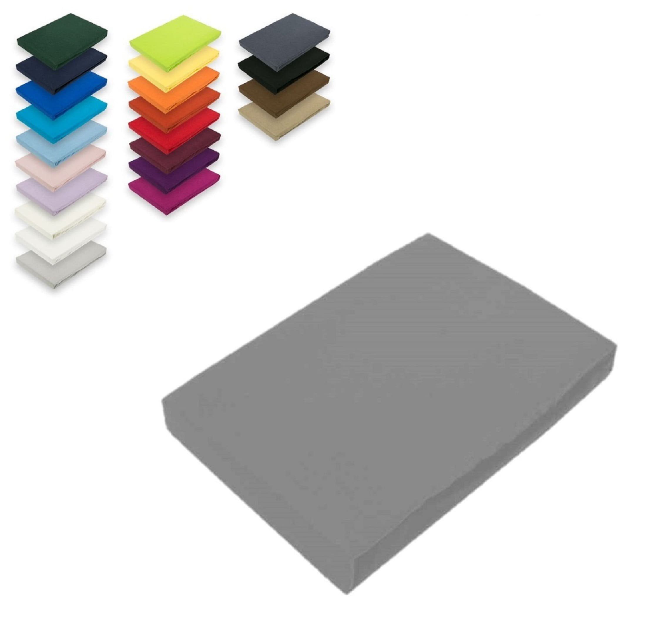 EXKLUSIV HEIMTEXTIL Spannbettlaken Jersey Spannbettlaken Rundumgummizug, günstig online kaufen