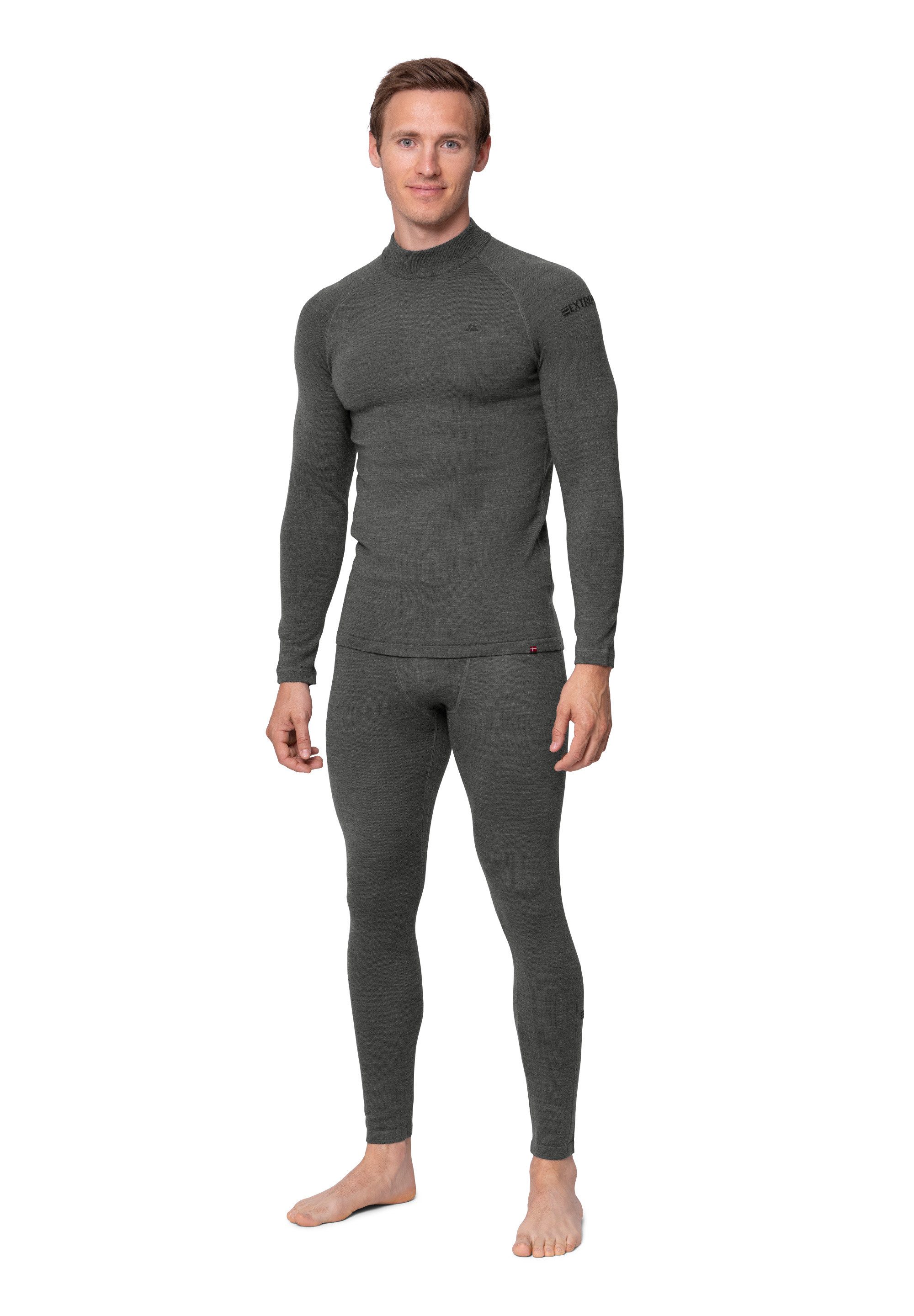 DANISH ENDURANCE Funktionsshirt Extreme Baselayer Merinounterwäsche-Set, Langarm Shirt & Hose, ohne kratzendes Etikett