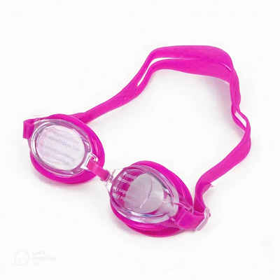 H-basics Schwimmbrille »Kinder Schwimmbrille mit Ohrstöpsel - Taucherbrille, Jungen, Mädchen, Unisex, Antibeschlag UV-Schutz, Spiegel / Klare Linse«