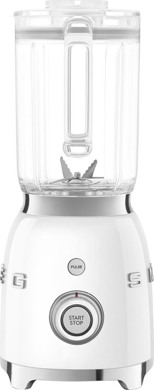 Smeg Standmixer BLF03WHEU Standmixer Weiß 50s Style Jubiläumsaktion - 60 Monate Geräte, 800.0 W