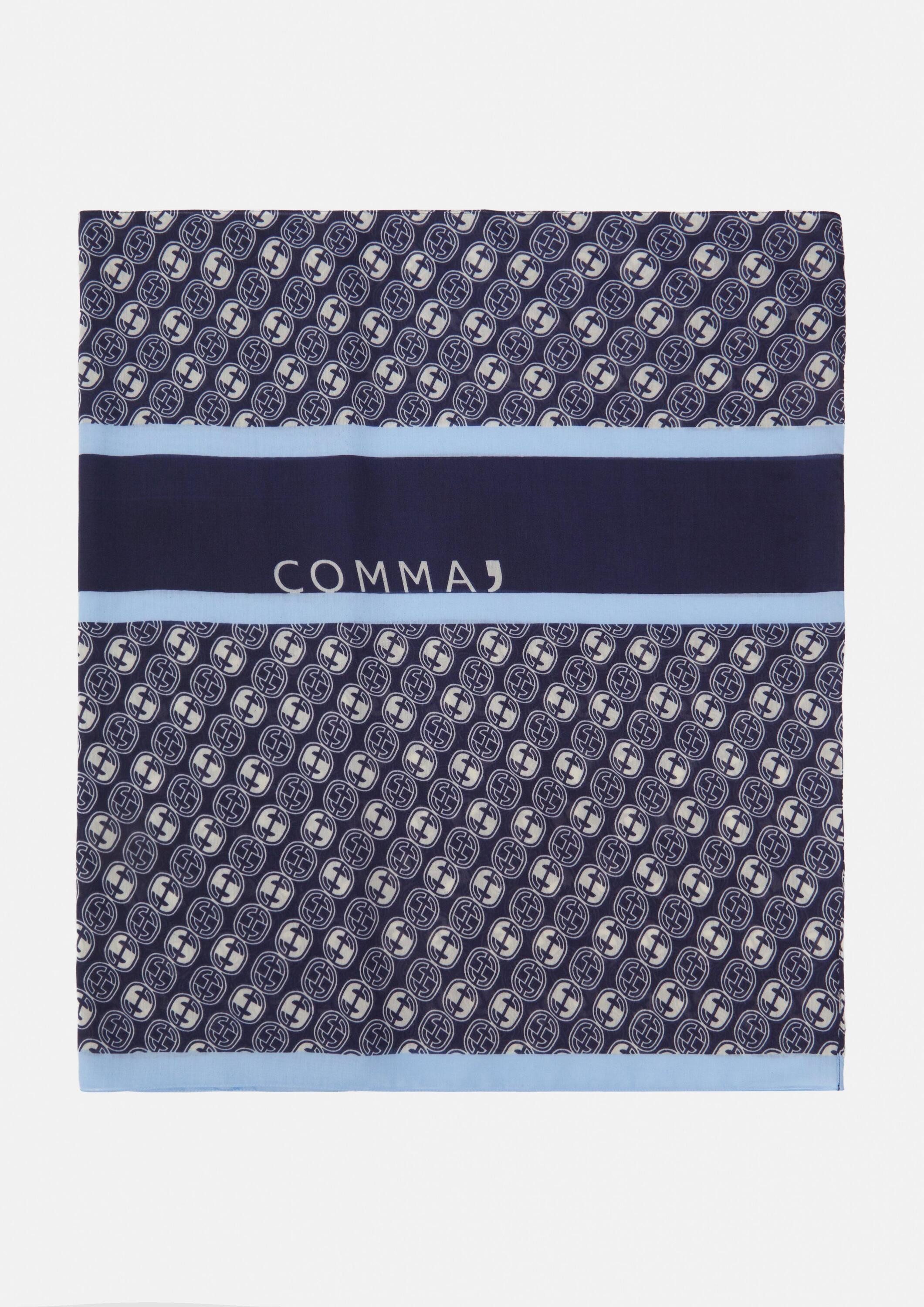 comma Loop Tuch, Loop-Schal mit Icon-Muster