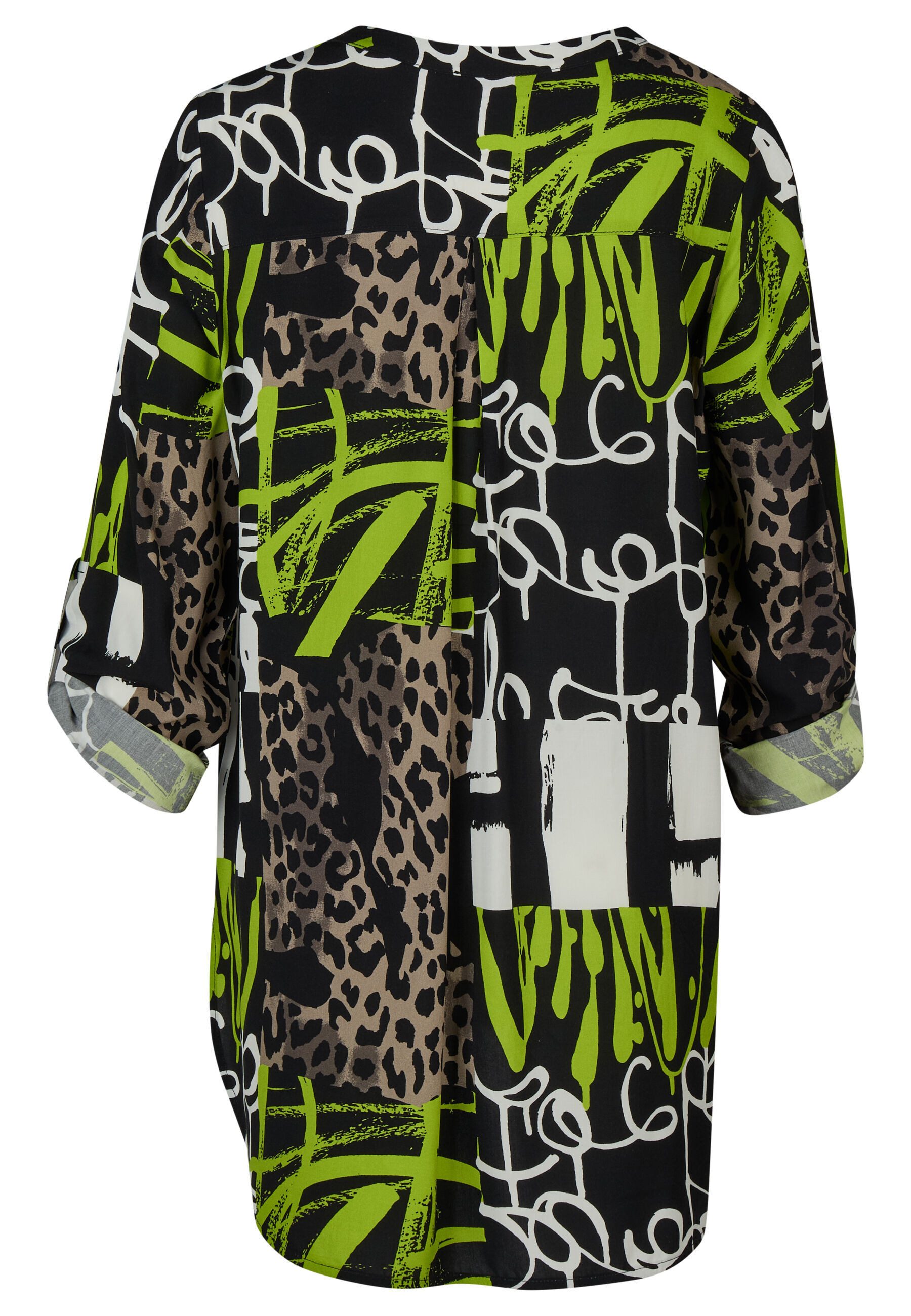 Doris Streich Langarmbluse mit Leo-Print