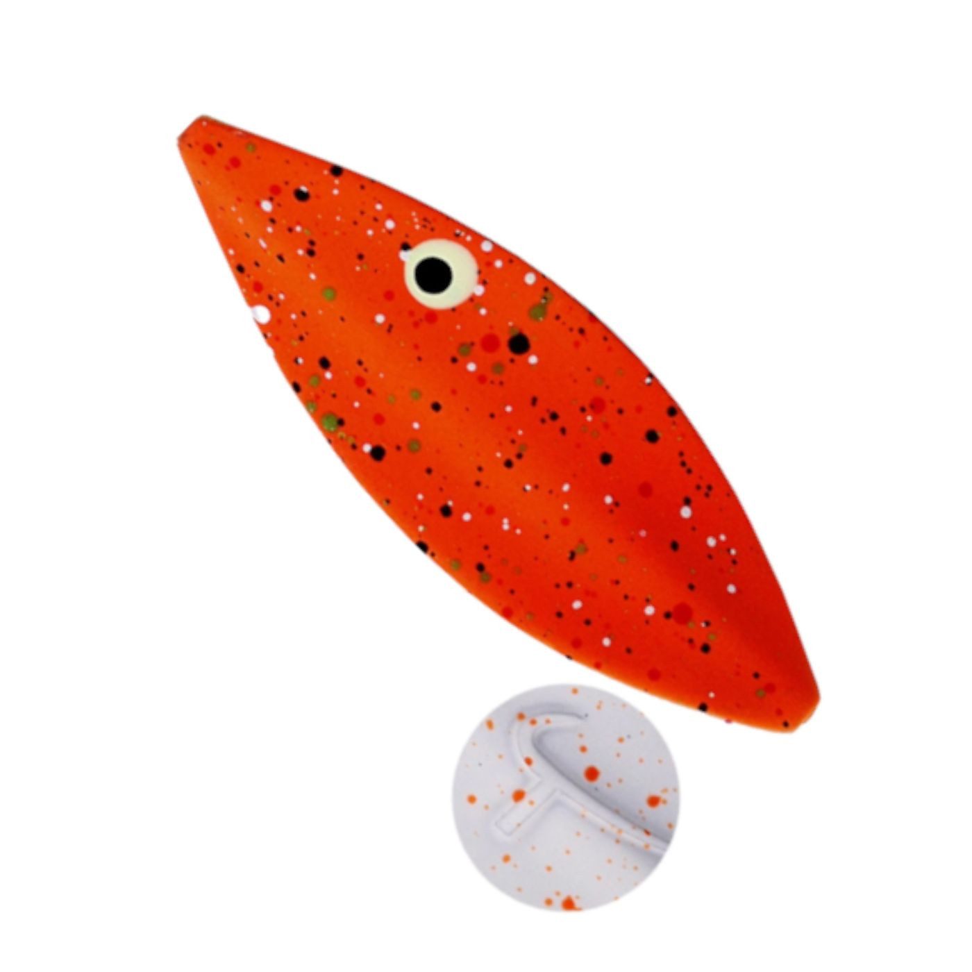 Orange / White (Glow) Splat