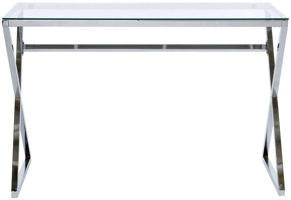 Jahnke Schreibtisch XTRA (1-St), Schreib-, Schmink-, Konsolentisch,  Oberplatte aus ESG-Sicherheitsglas