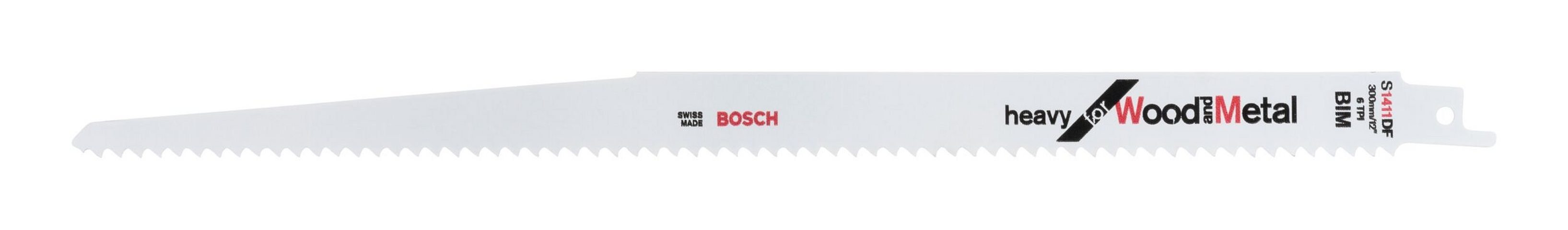 BOSCH Säbelsägeblatt (25 Stück), S 1411 DF, Heavy for Wood and Metal, 2 - 25er-Pack