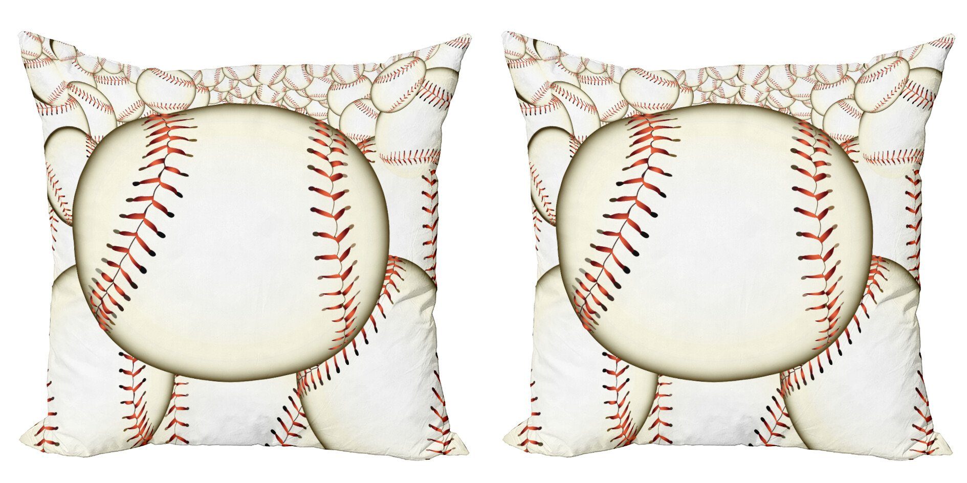 Accent Digitaldruck, Abakuhaus Stück), Kissenbezüge Modern Doppelseitiger (2 Sport Baseball-Ball-Muster