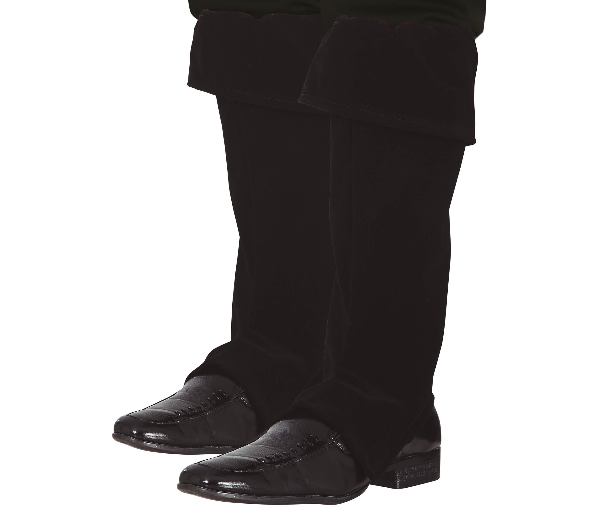 Fiestas Guirca Kostüm, Pirat Bandit Ritter Kostüm Zubehör Stiefel Chaps Schwarz Karneval Mi