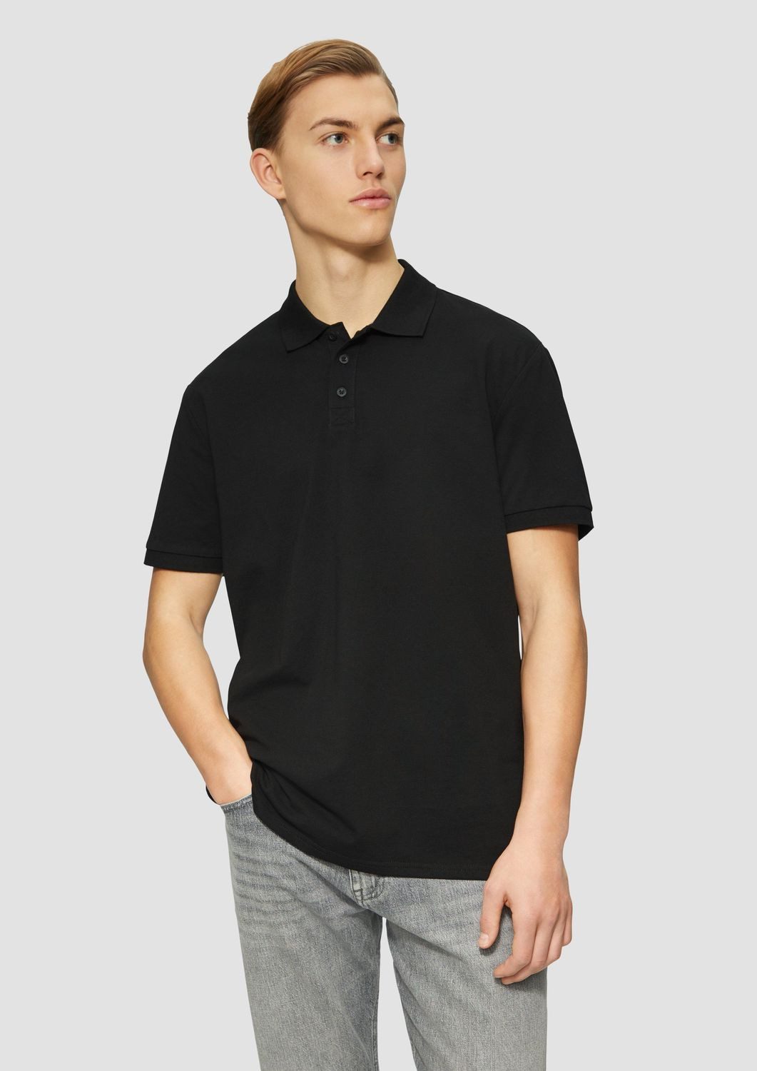 QS Poloshirt Polo-Shirt Kragen, Knöpfe, Regular günstig online kaufen