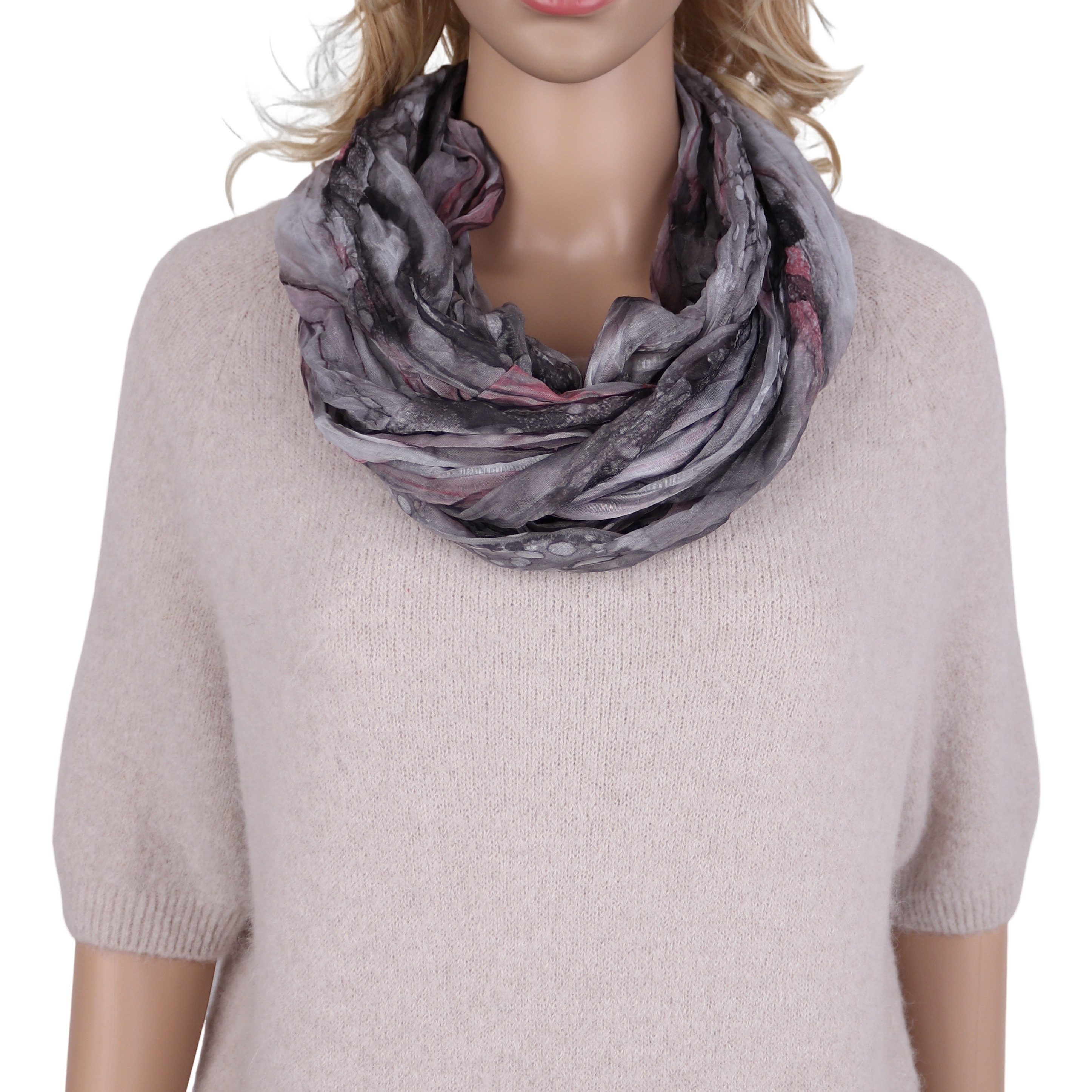 MIRROSI Loop Damen Schal mit Regenbogen-Muster Weich, (Zweimal um den Hals günstig online kaufen