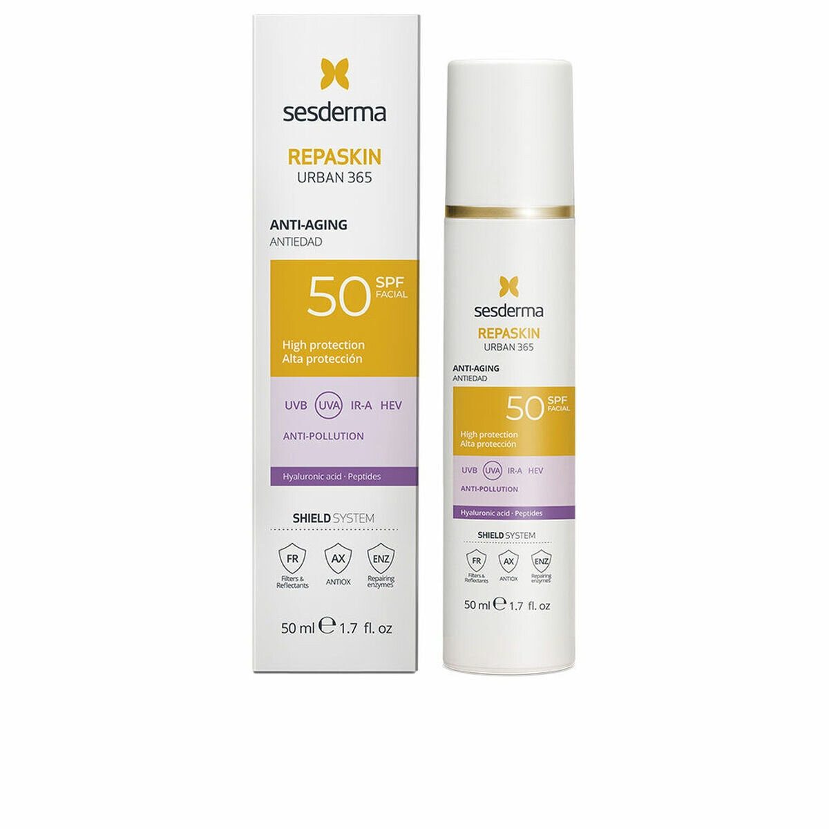 Sesderma Sonnenschutzcreme REPASKIN URBAN 365 Anti-Aging-Photoprotektor SPF50