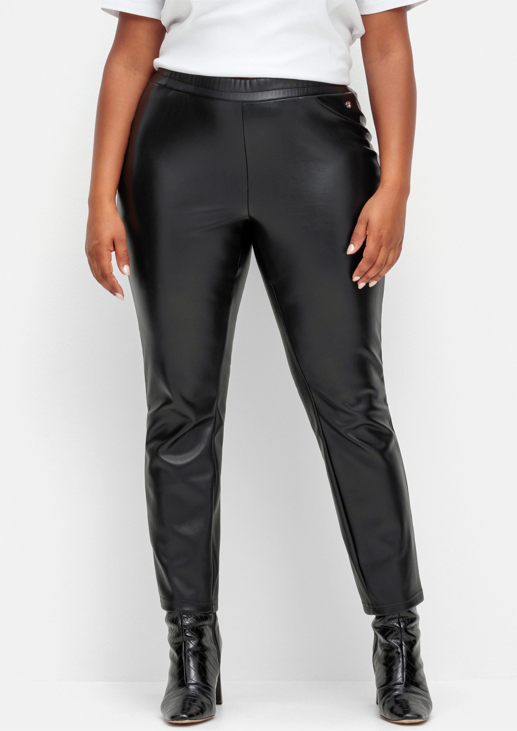 Sheego Jerseyhose Leggings Innenbeinlänge ca. 75 günstig online kaufen