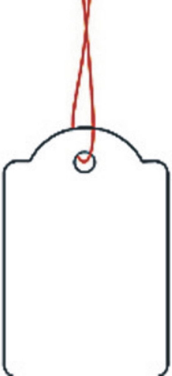HERMA Etiketten Hängeetiketten 25x38mm mit Faden rot VE=1000 Stück