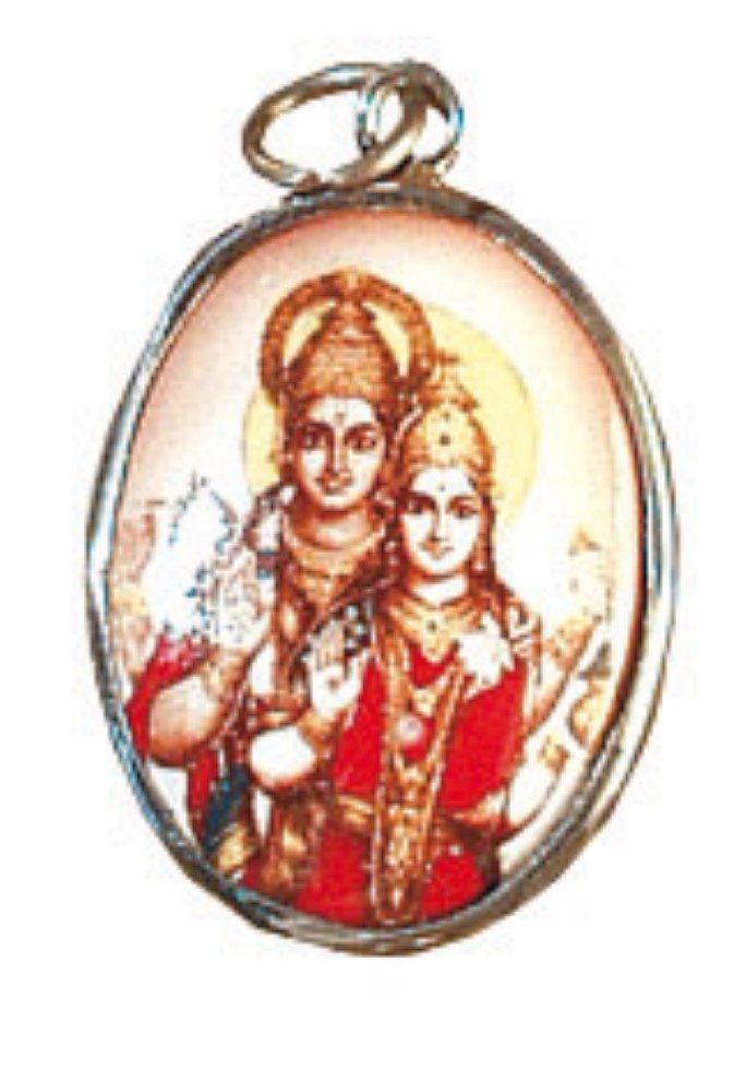 Kette mit Anhänger Spiritanhänger "Shiva & Parvati"