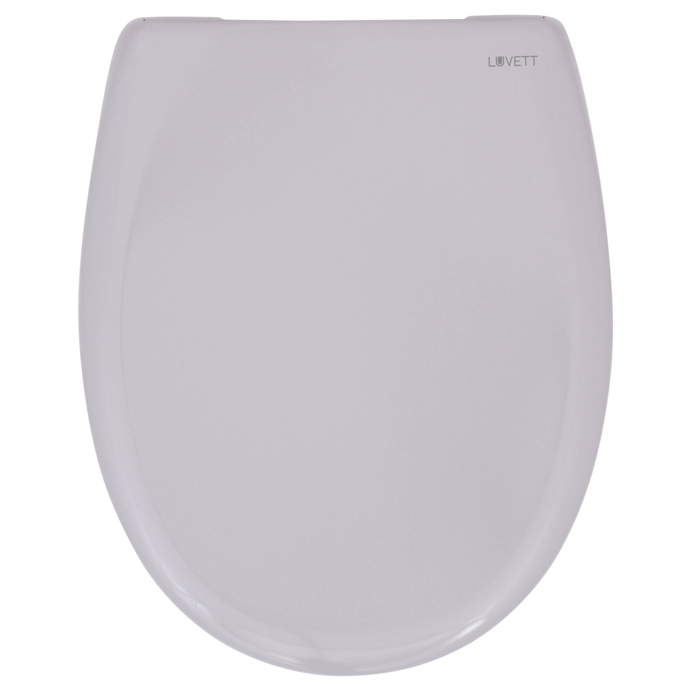 LUVETT WC-Sitz Premium C770 mit Absenkautomatik, Duroplast sanitär, O-Form (Inklusive 3 Befestigungsarten), mit Original SoftClose® Absenkautomatik, Duroplast – Bild 4 von 5