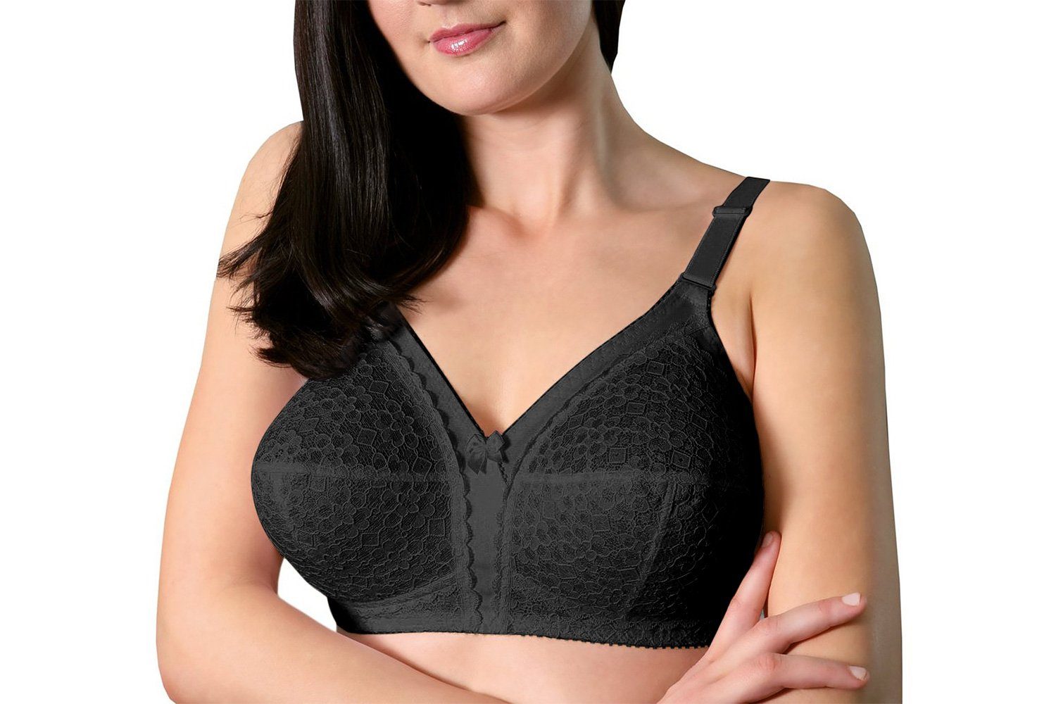 FORMAT Bügelloser BH Classic (1-tlg., 1 Stück) mit hohem Mittelsteg spitz z günstig online kaufen