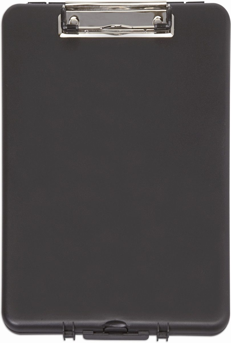 MAUL Schreibmappe Schreibplatte mit Aufbewahrungsfach A4 schmal schwarz (12 Stück)