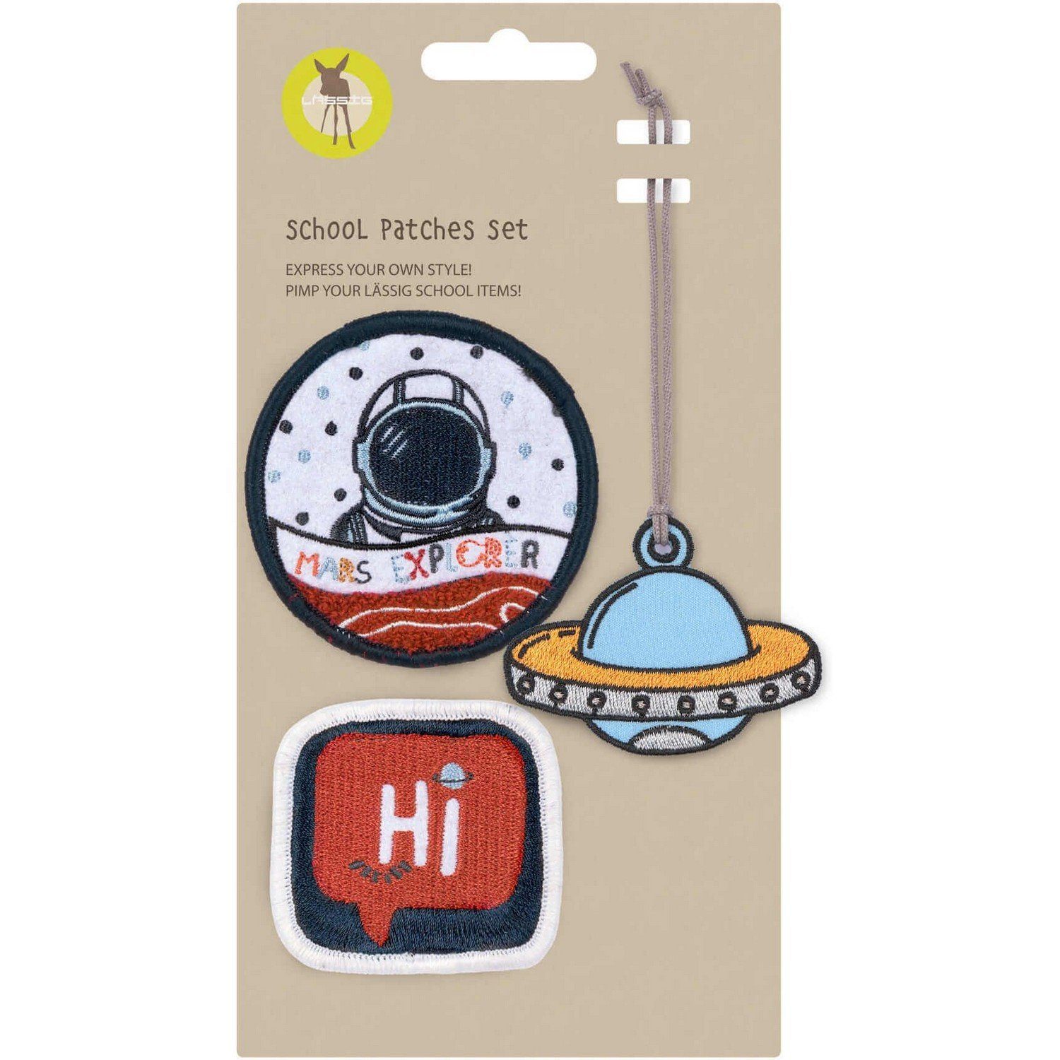 LÄSSIG Schulranzen School Patches Set Space