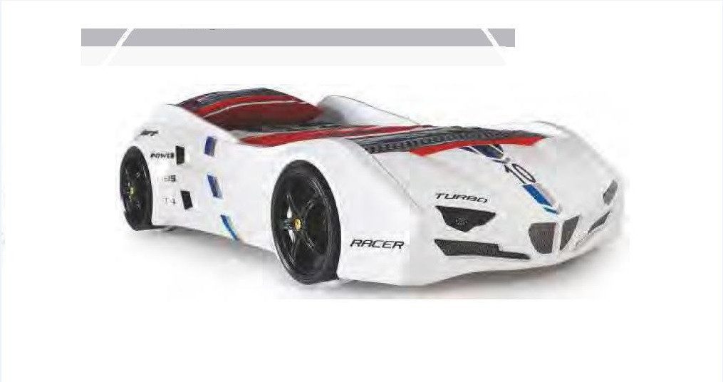 JVmoebel Autobett Rennfahrzeug Kinderbett für das Kinderzimmer inkl. Matratze (Kinderbett), Made in Europa