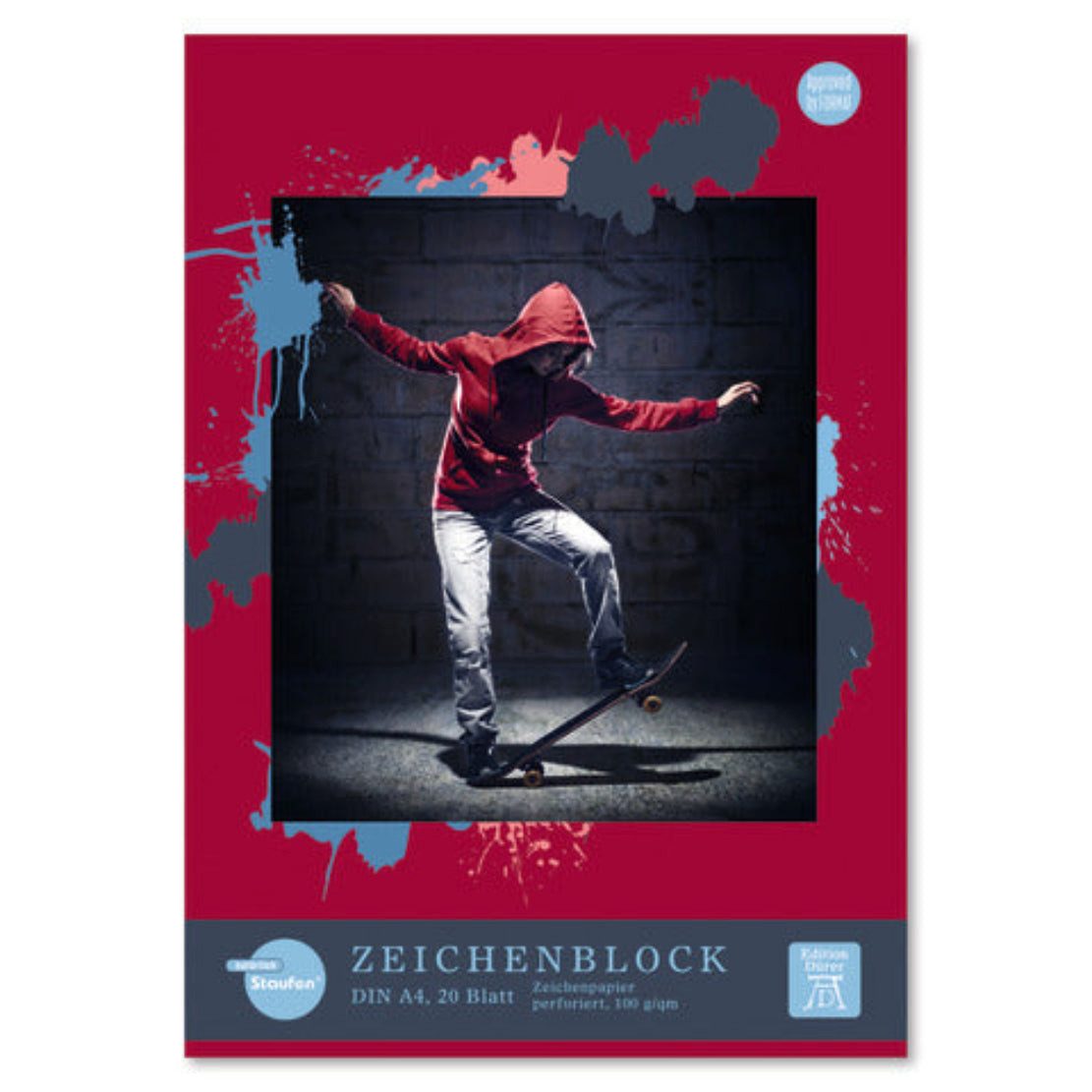 Staufen Schulheft Ursus Zeichenblock Basic A4 – 20 Bl., Cover zufällig