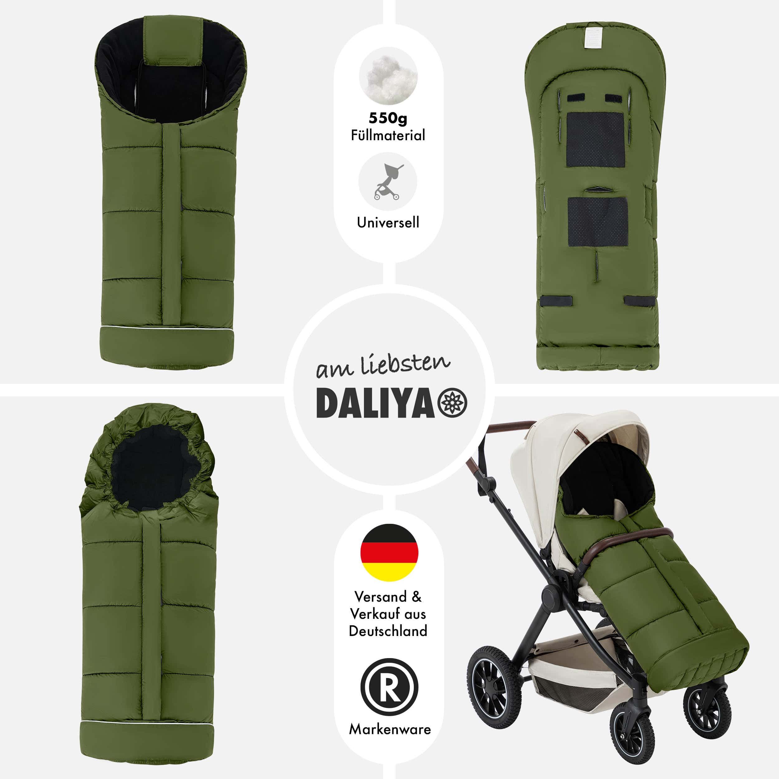 Daliya® Fußsack Fußsack und Schlafsack für Buggy und Sportsitz, Winterfußsa günstig online kaufen