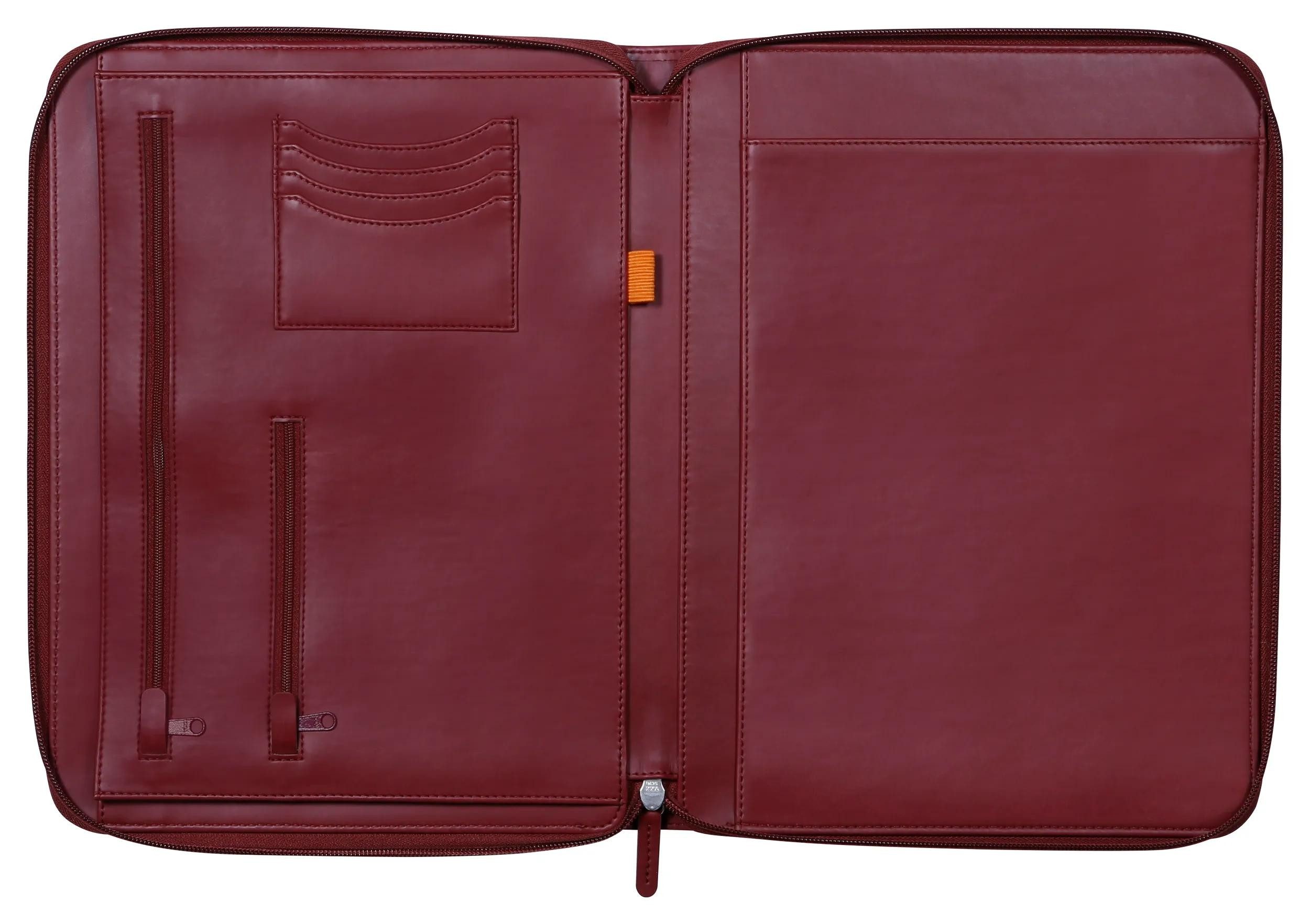 EXACOMPTA Aktentasche Konferenzmappe, großes Modell 25,5x34 cm, für Block A4 Weinrot 168123C, Rhodia, Blöcke, Hefte und Notizbücher